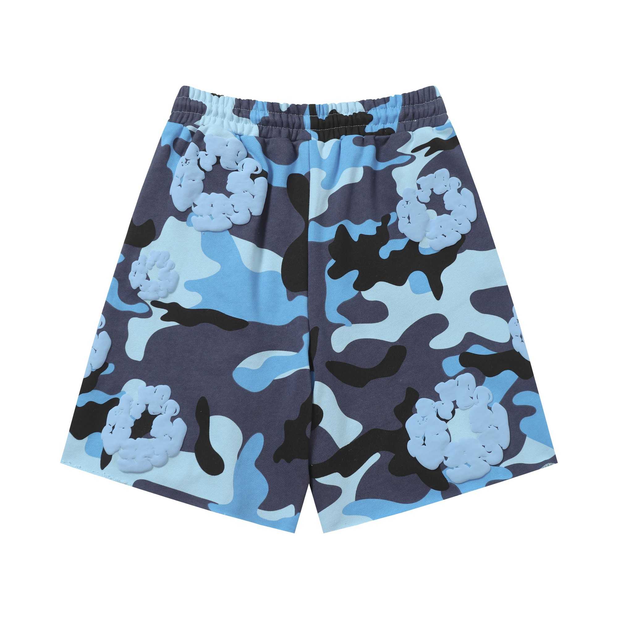 Denim Tears Camo Sweat Shorts - FashionPlug