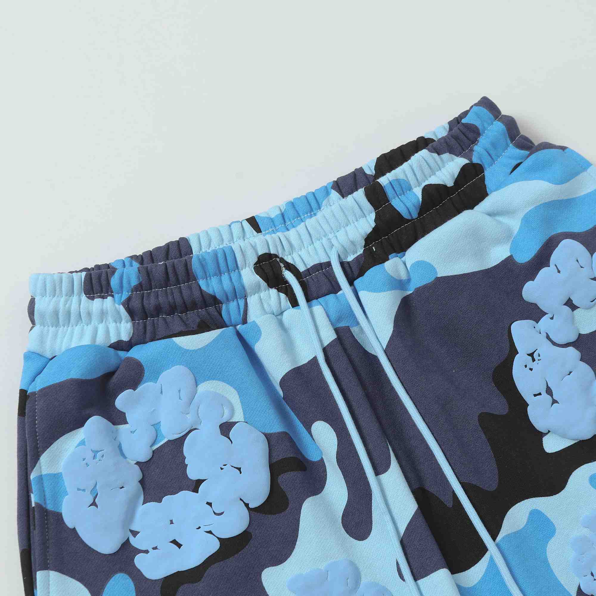 Denim Tears Camo Sweat Shorts - FashionPlug