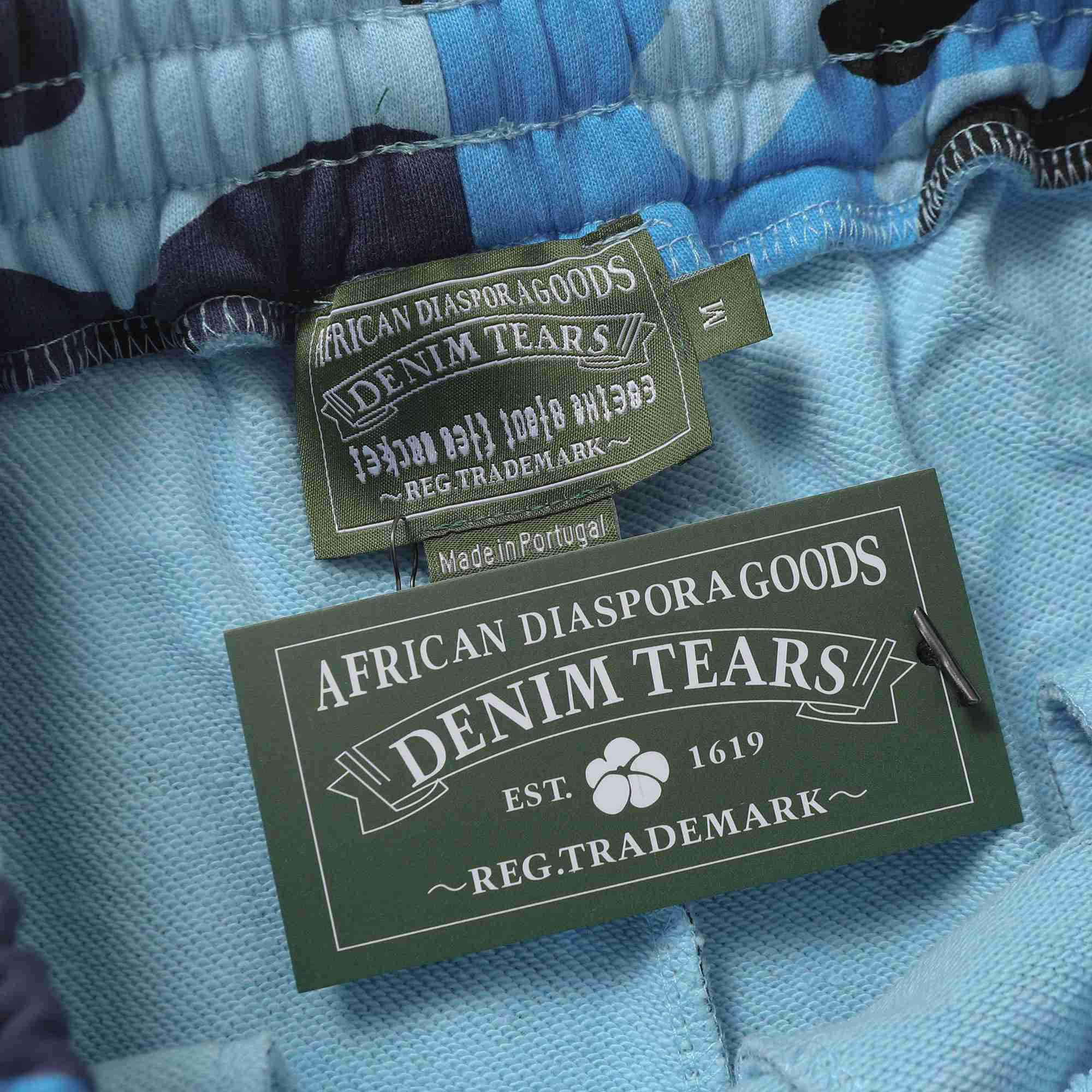 Denim Tears Camo Sweat Shorts - FashionPlug