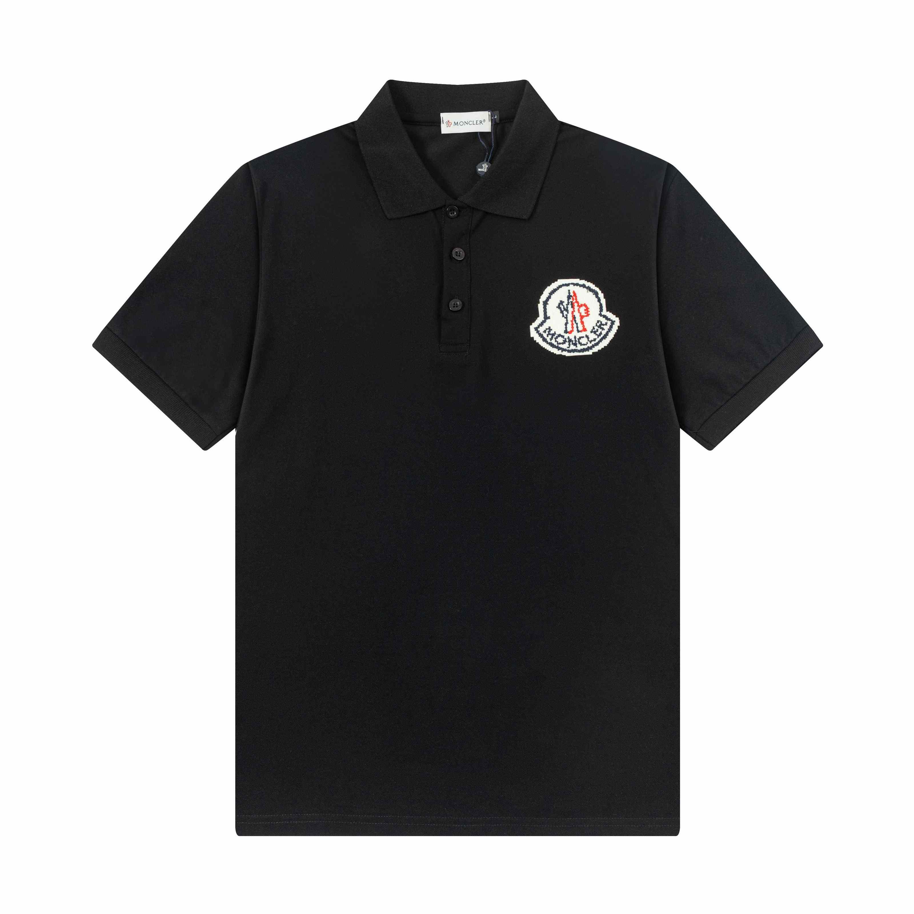Moncler Logo Cotton Polo Shirts - FashionPlug