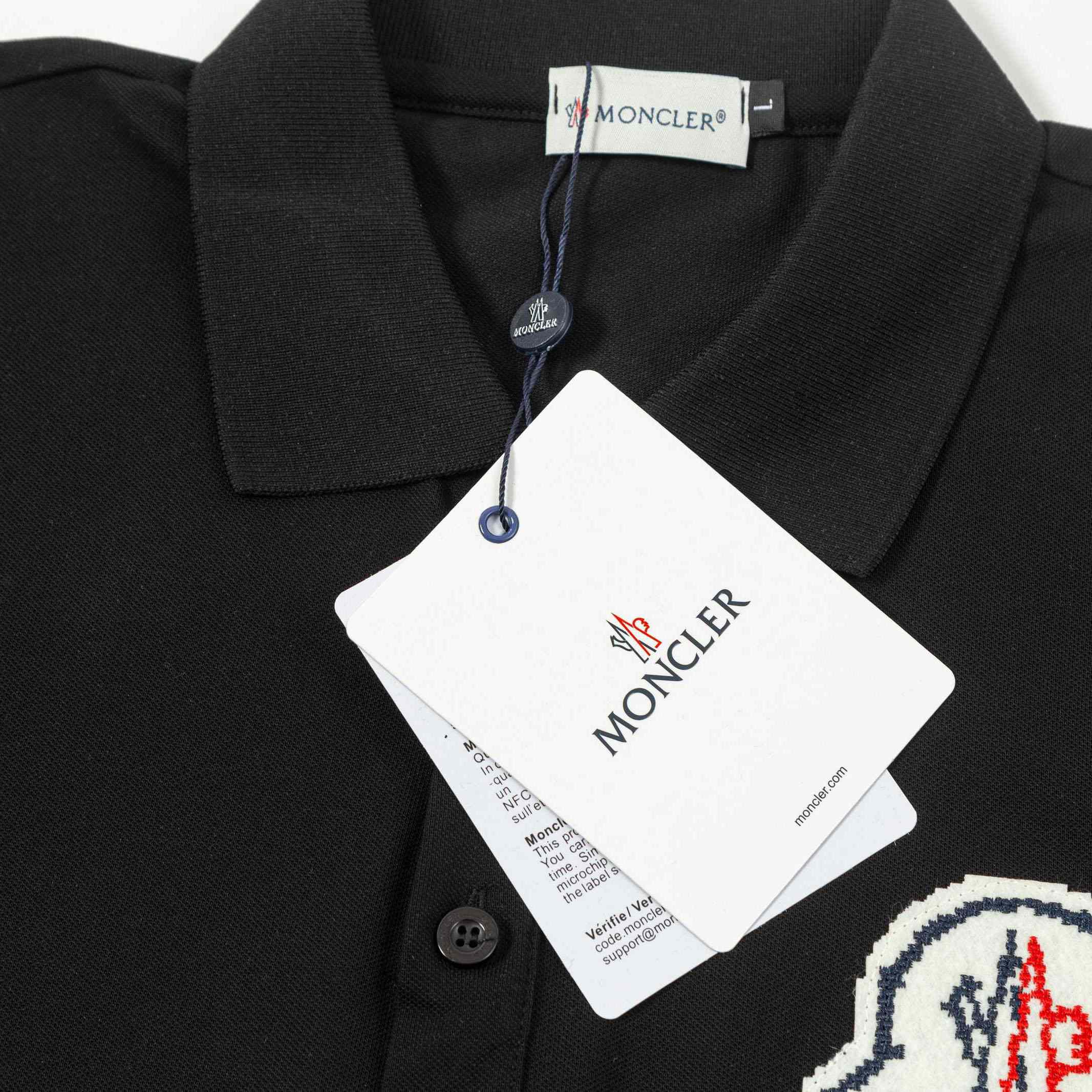 Moncler Logo Cotton Polo Shirts - FashionPlug