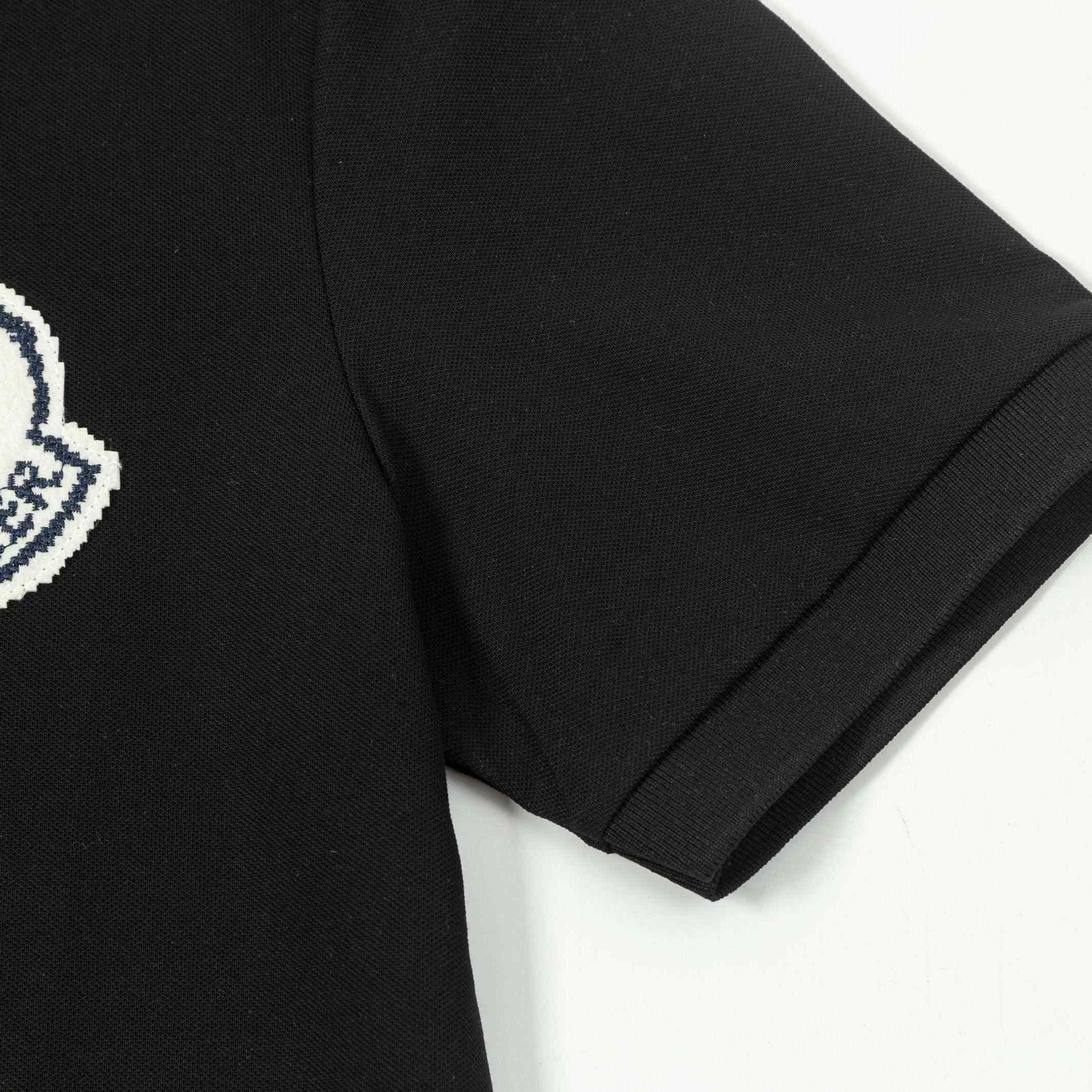 Moncler Logo Cotton Polo Shirts - FashionPlug