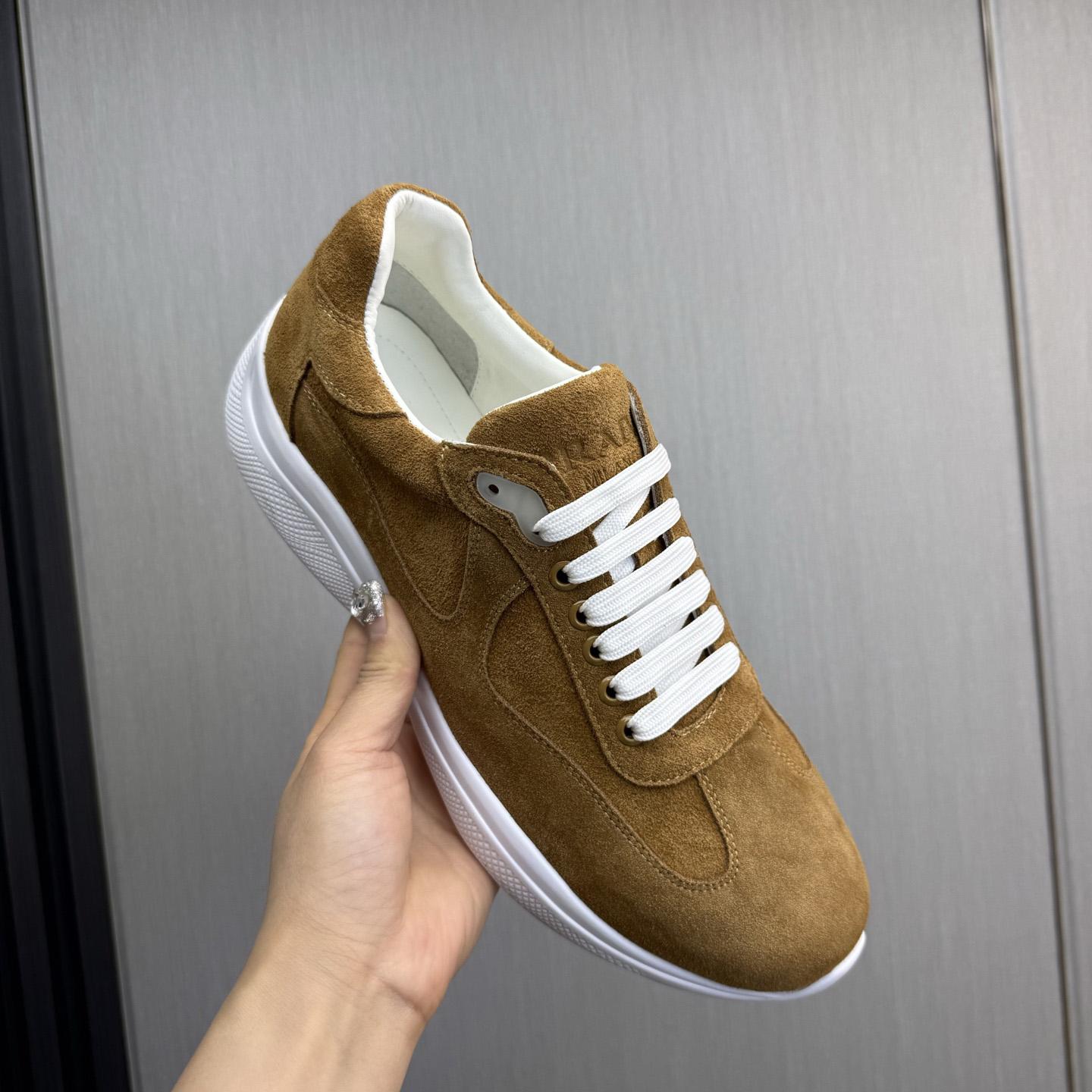 Prada America's Cup Suede Sneakers - FashionPlug