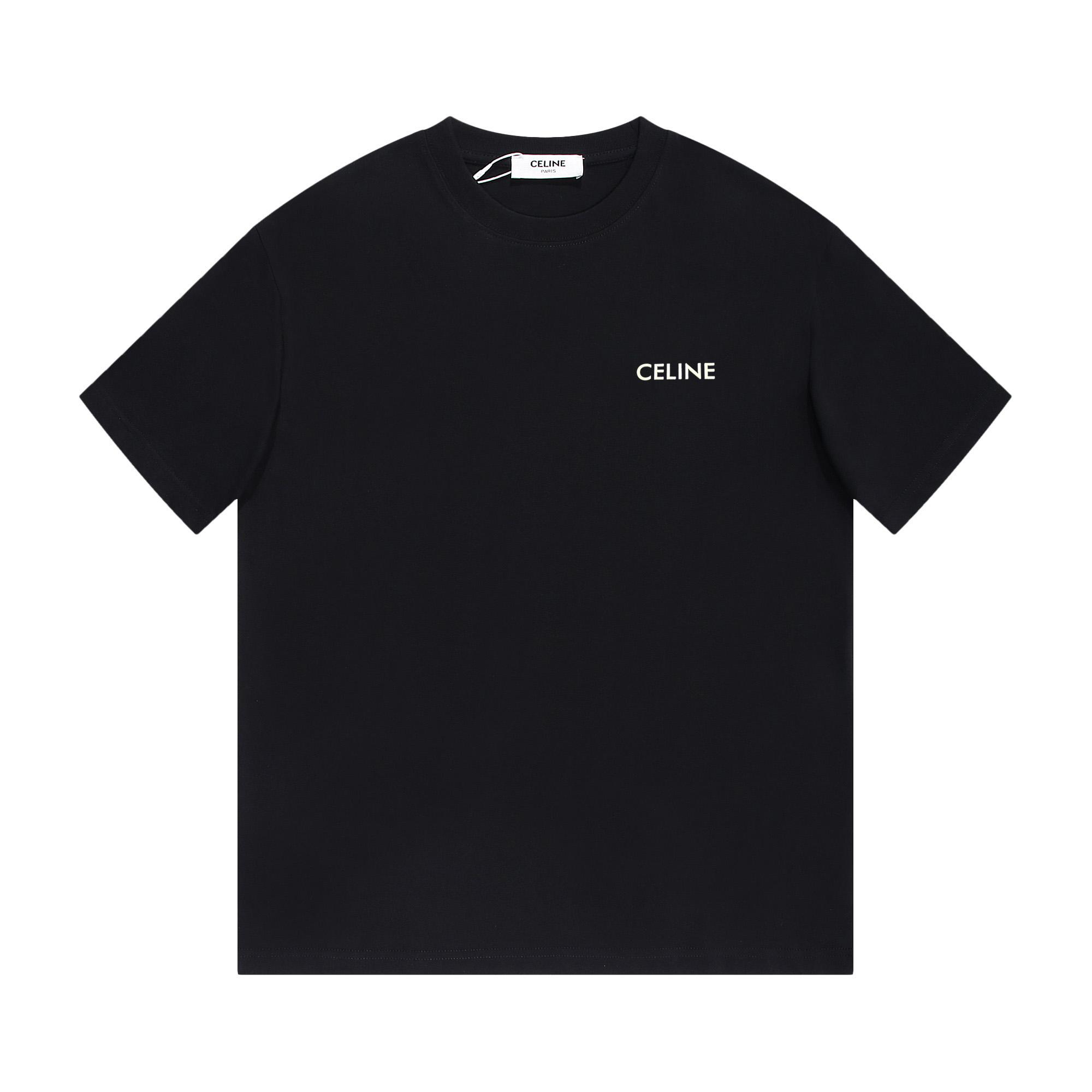 Celine T-Shirt In Cotton Jersey - FashionPlug