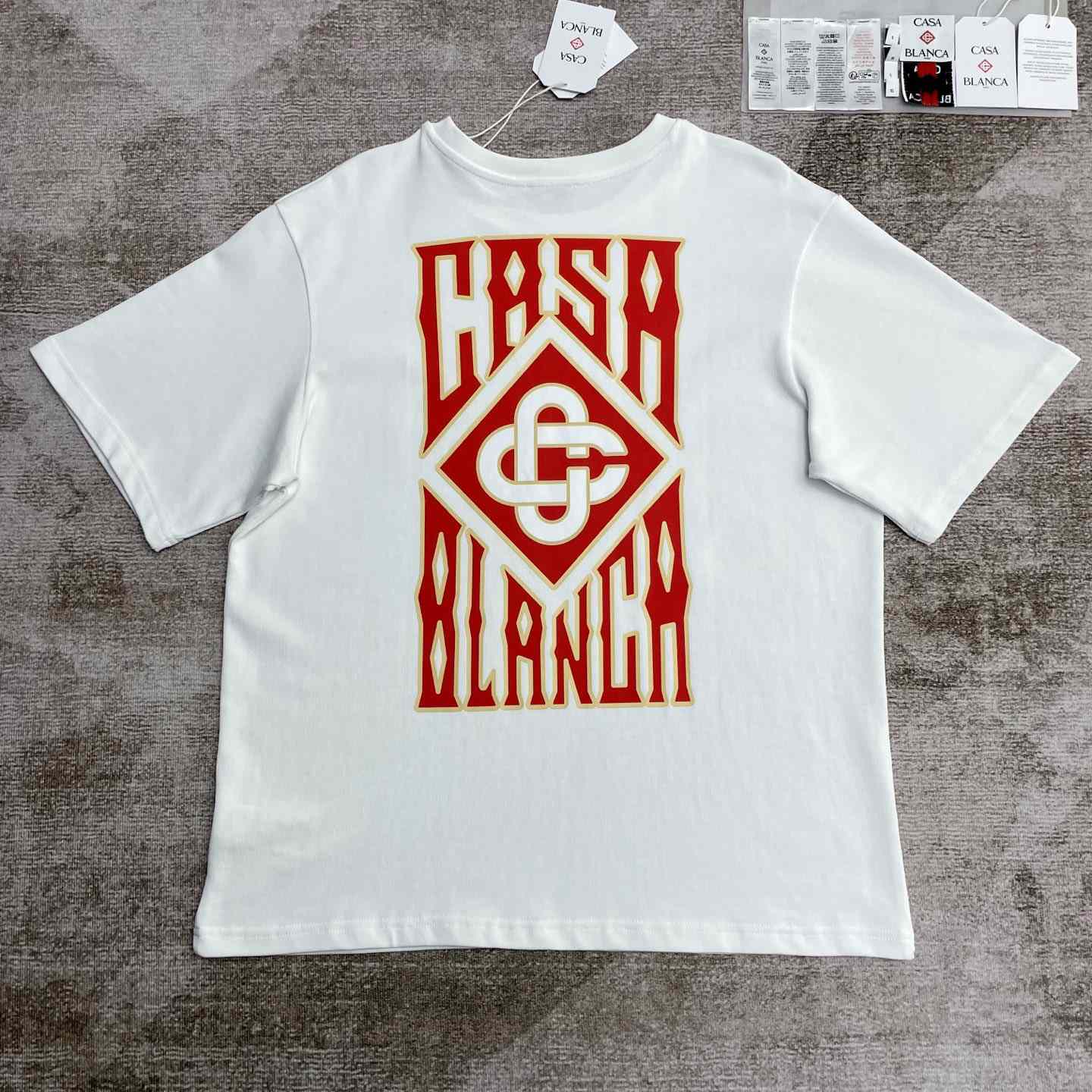 Casablanca Gothic Logo T-Shirt   C975 - FashionPlug