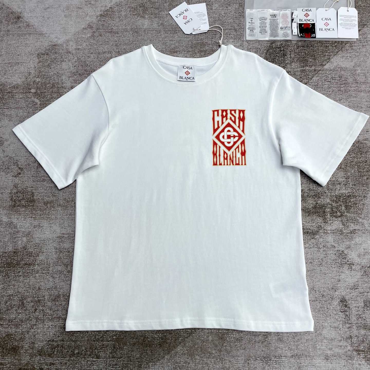 Casablanca Gothic Logo T-Shirt   C975 - FashionPlug