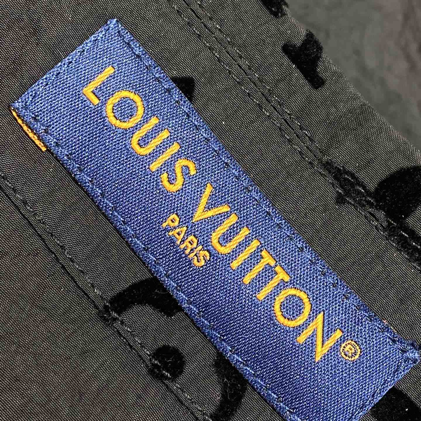 Louis Vuitton Flocked  Monogram Short-Sleeved Shirt - FashionPlug