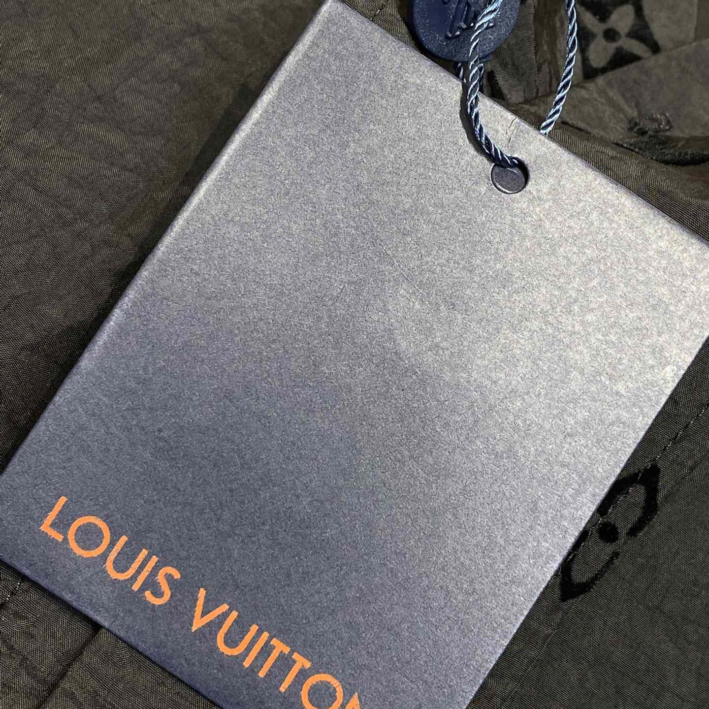Louis Vuitton Flocked  Monogram Short-Sleeved Shirt - FashionPlug