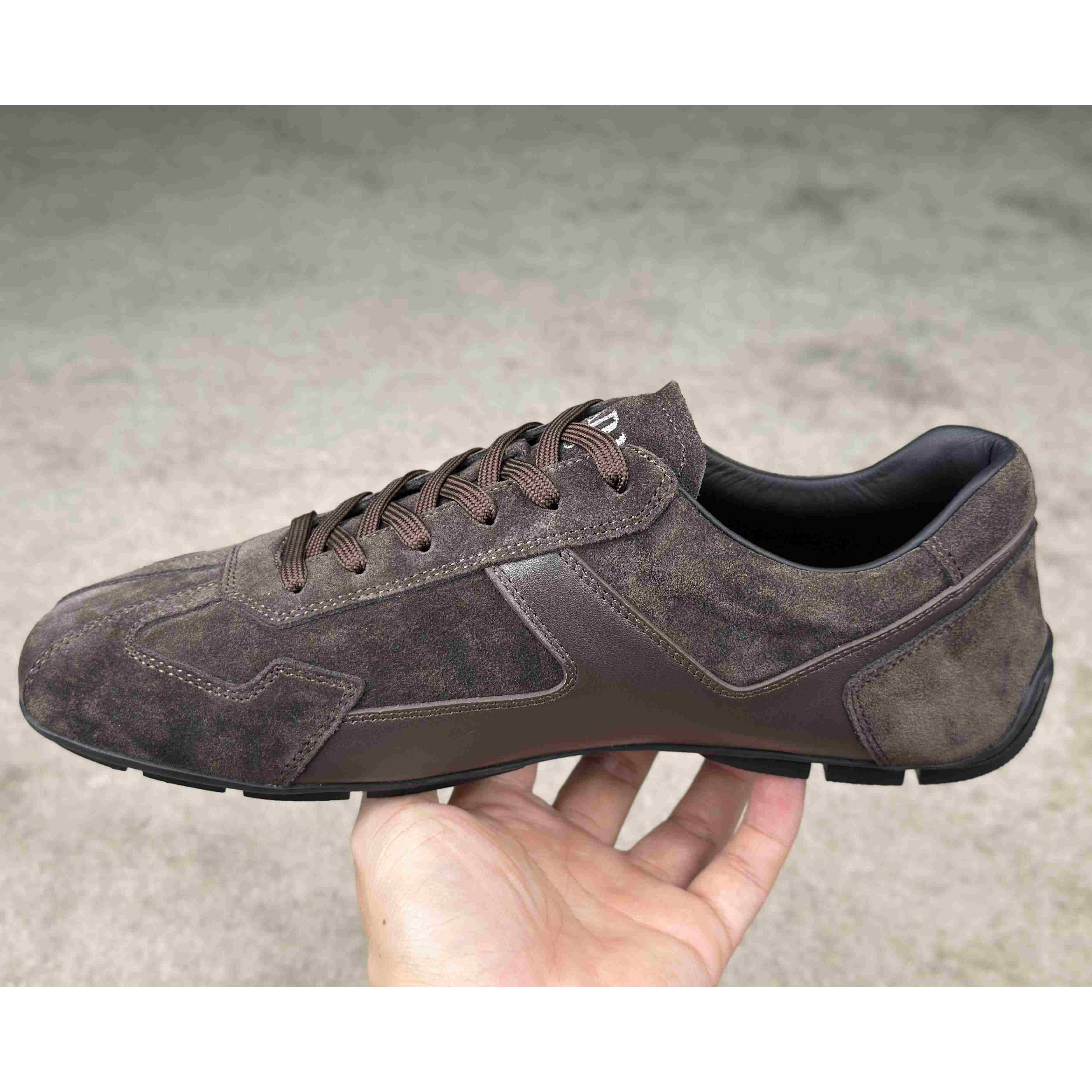 Prada Leather Male Sneaker - FashionPlug