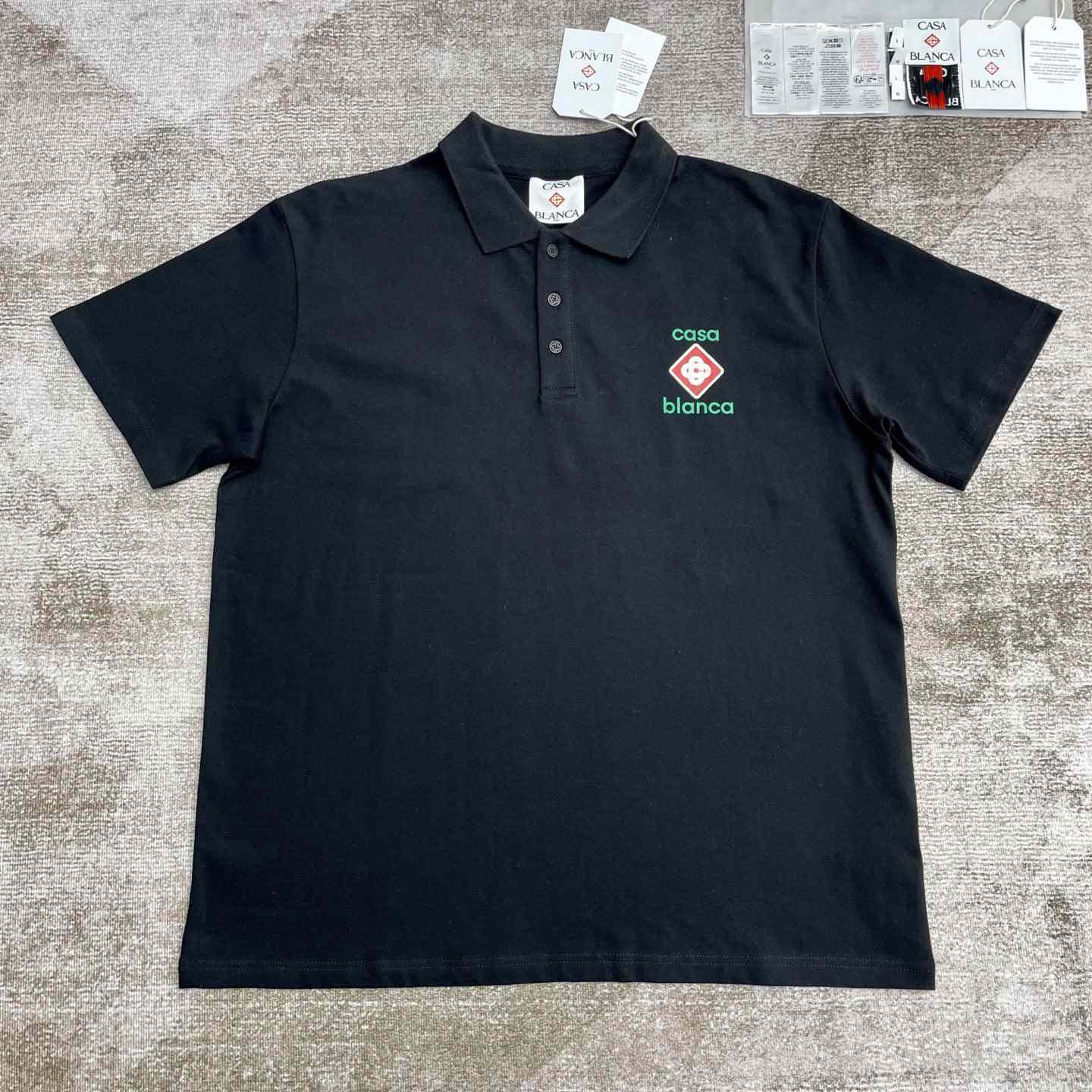 Casablanca Logo Piqué Polo Shirt   c999 - FashionPlug
