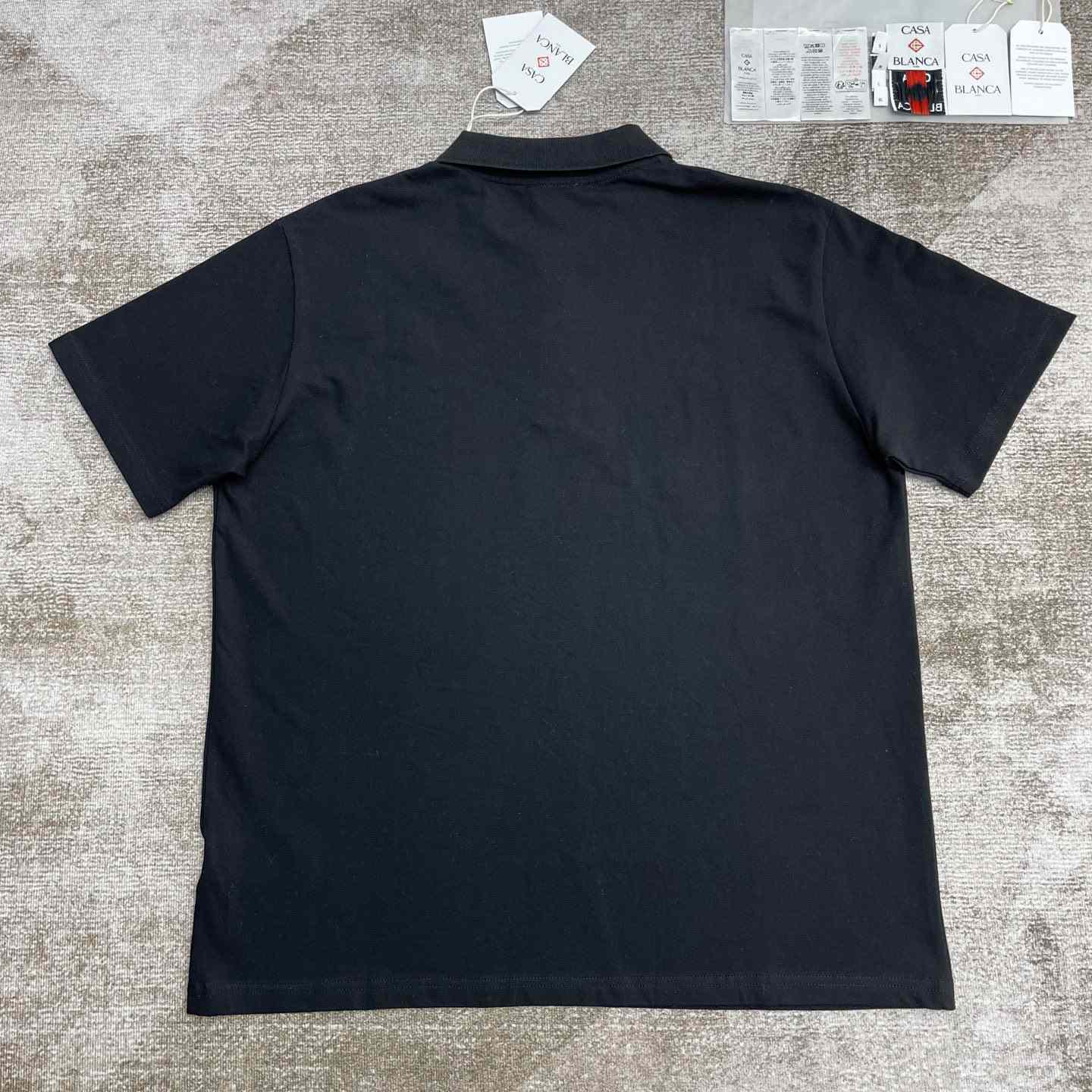 Casablanca Logo Piqué Polo Shirt   c999 - FashionPlug