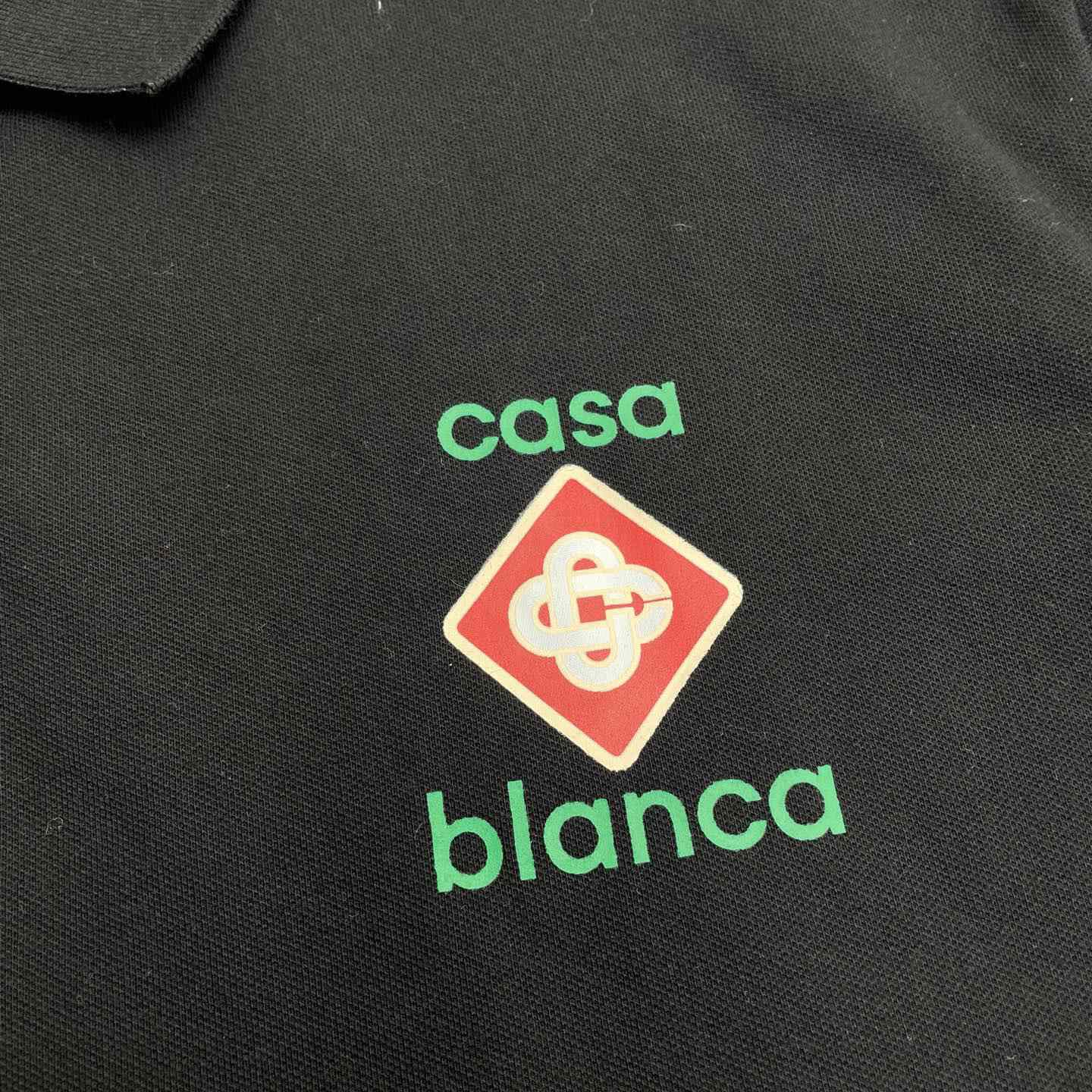 Casablanca Logo Piqué Polo Shirt   c999 - FashionPlug