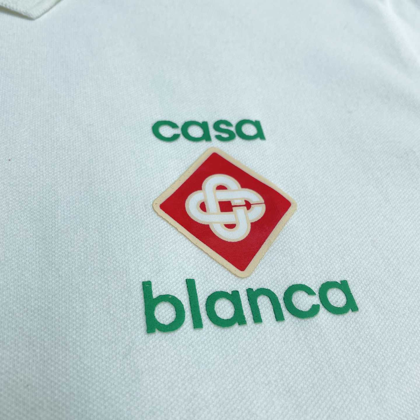 Casablanca Logo Piqué Polo Shirt   c1000 - FashionPlug