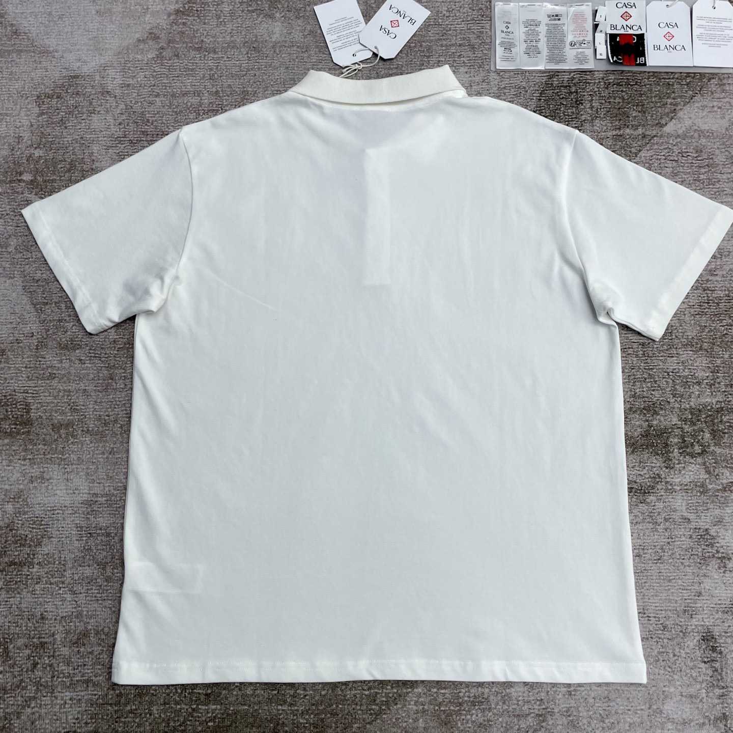 Casablanca Logo Piqué Polo Shirt   c1000 - FashionPlug