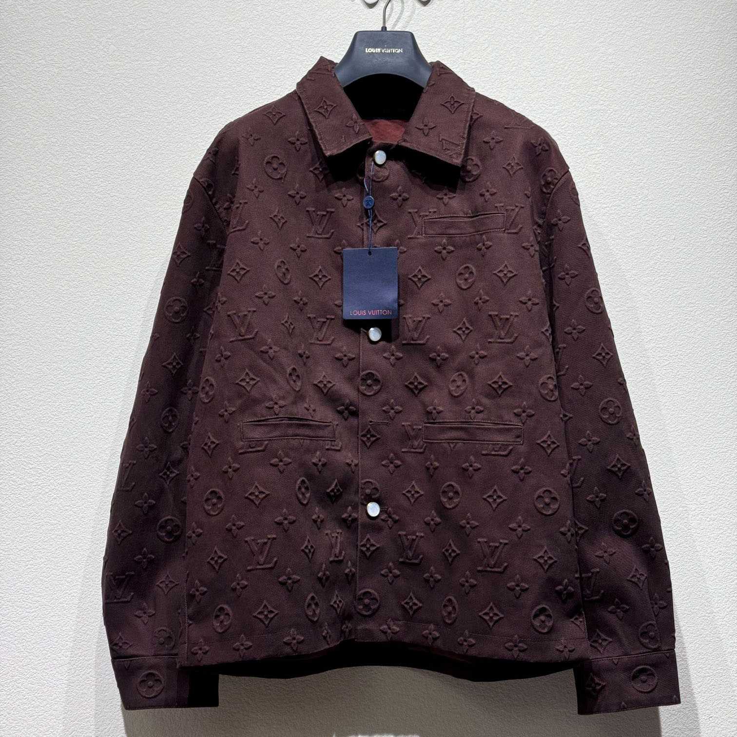 Louis Vuitton Monogram Embossed Overshirt    - FashionPlug