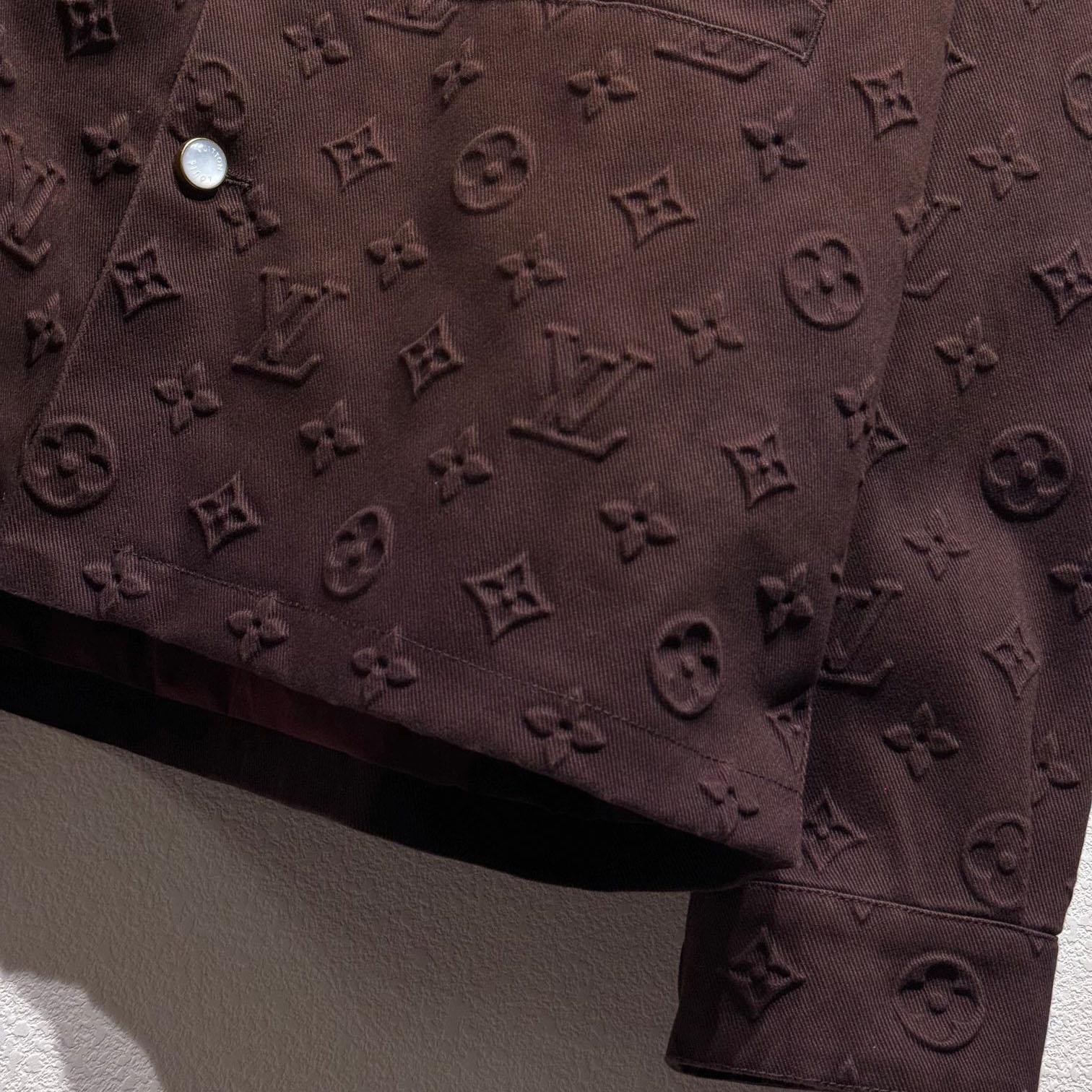 Louis Vuitton Monogram Embossed Overshirt    - FashionPlug