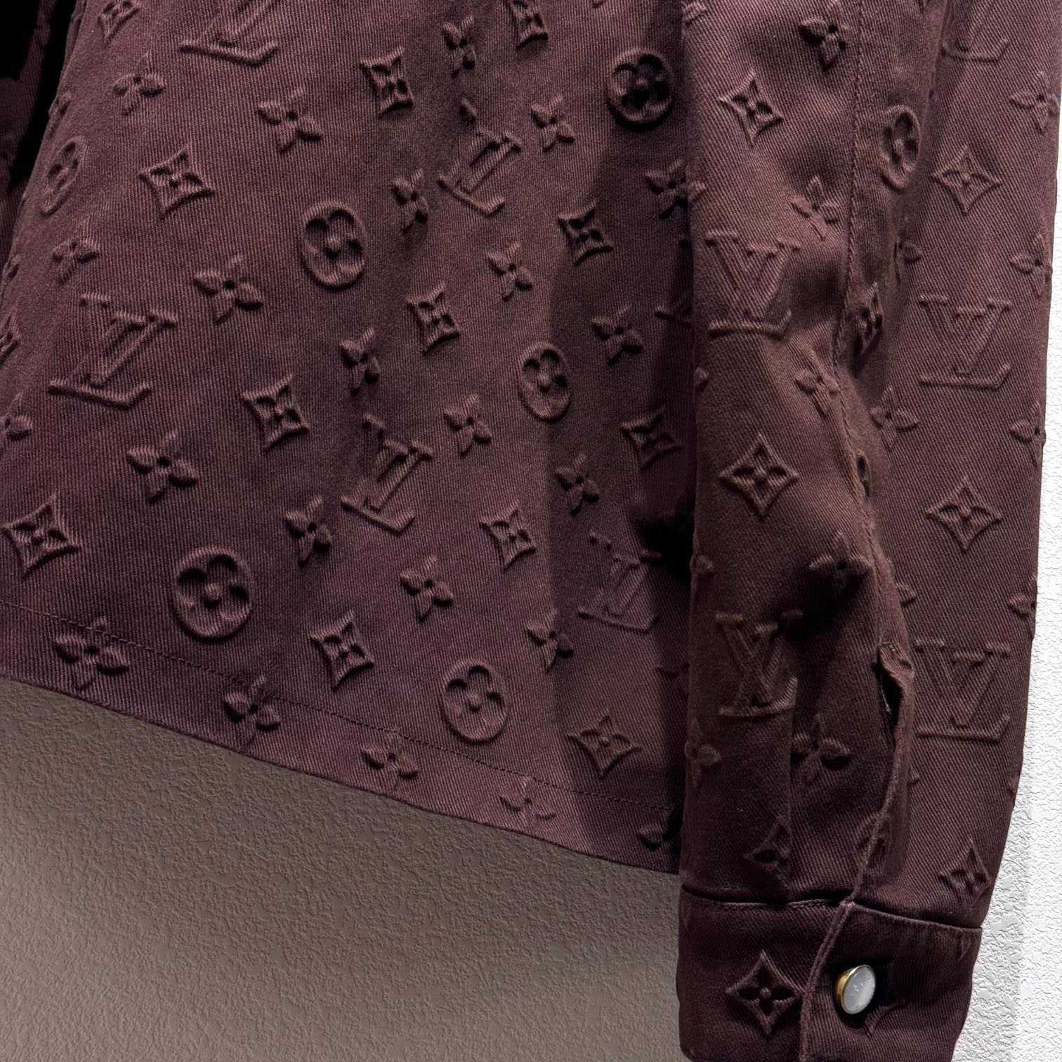 Louis Vuitton Monogram Embossed Overshirt    - FashionPlug