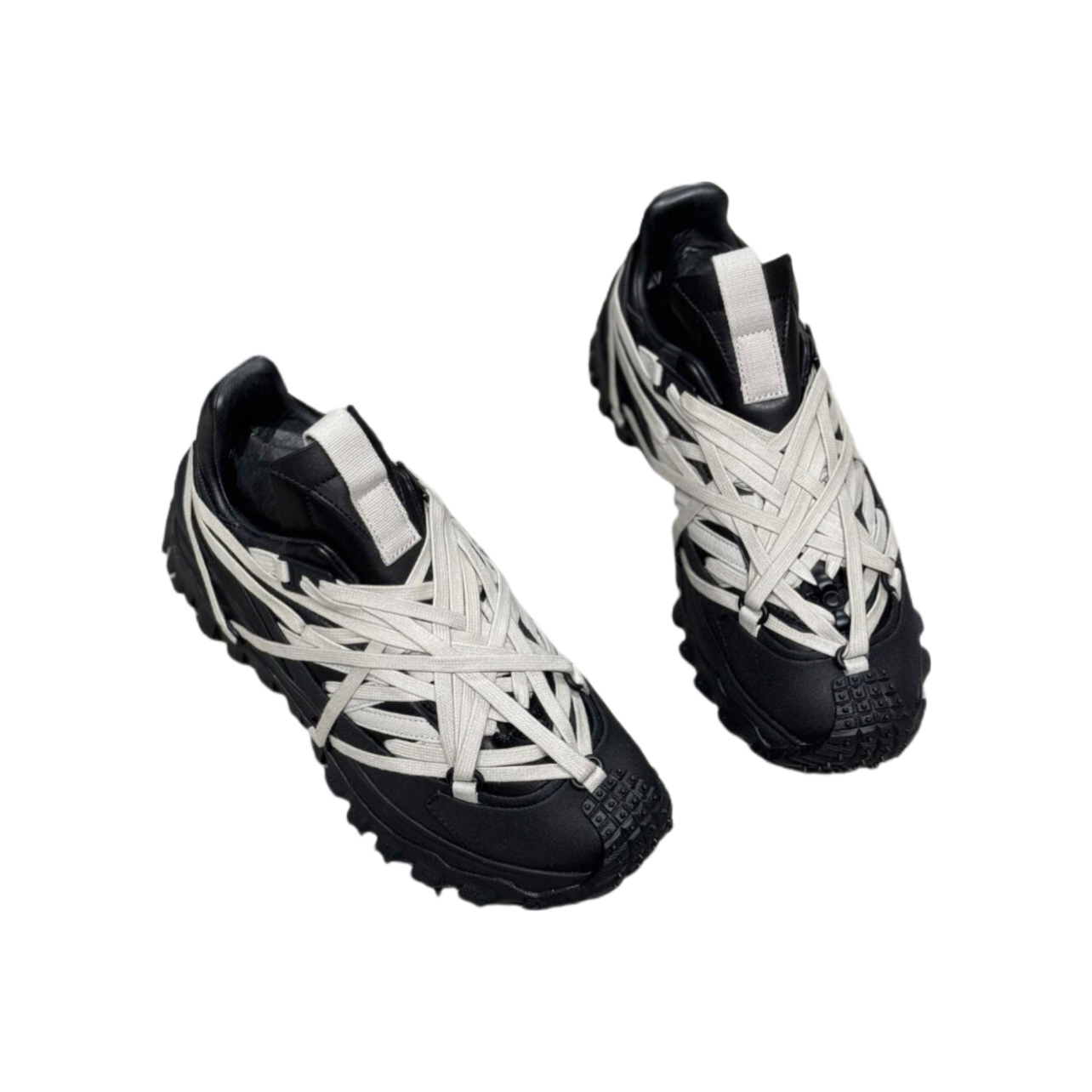 Moncler x Rick Owens Trailgrip Megalace Sneakers - FashionPlug