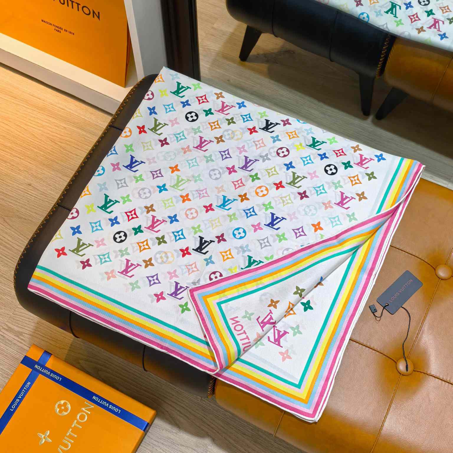 Louis Vuitton LV x TM Monogram Multicolor Square 90   M94967 - FashionPlug