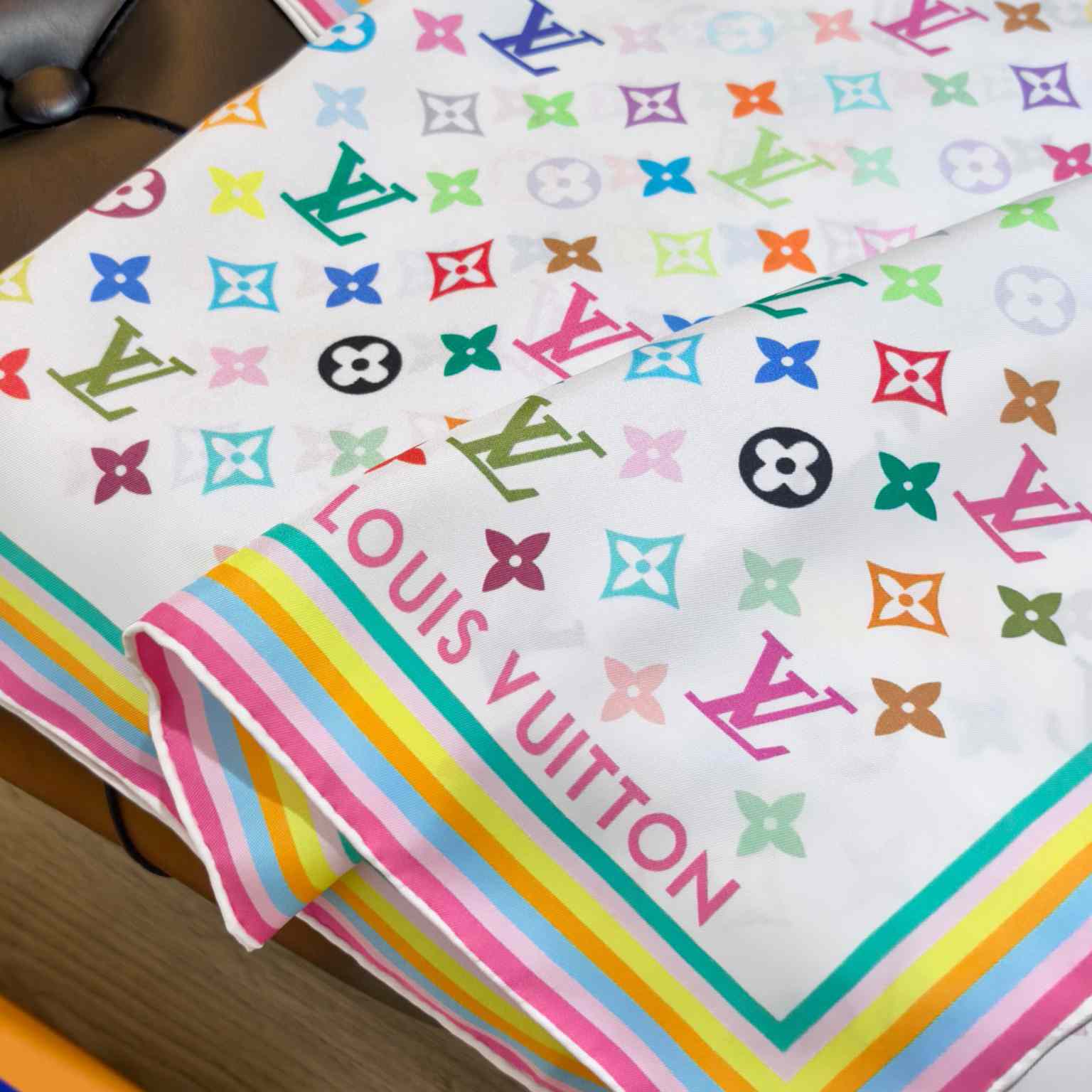 Louis Vuitton LV x TM Monogram Multicolor Square 90   M94967 - FashionPlug