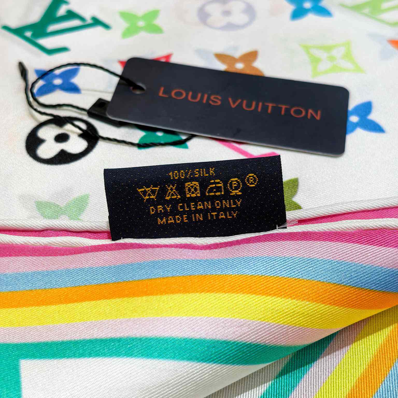 Louis Vuitton LV x TM Monogram Multicolor Square 90   M94967 - FashionPlug