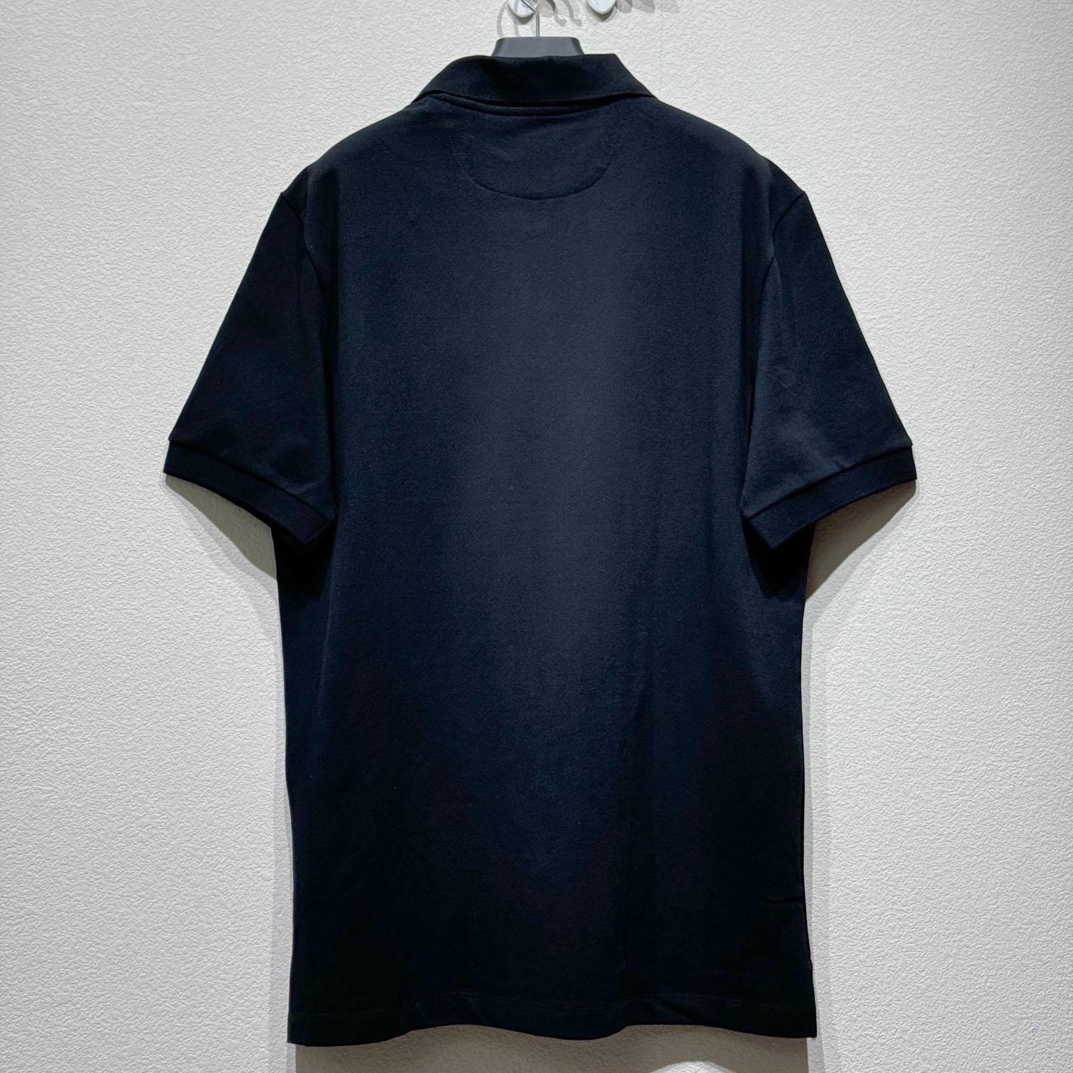 Fendi Black Cotton Polo Shirt - FashionPlug