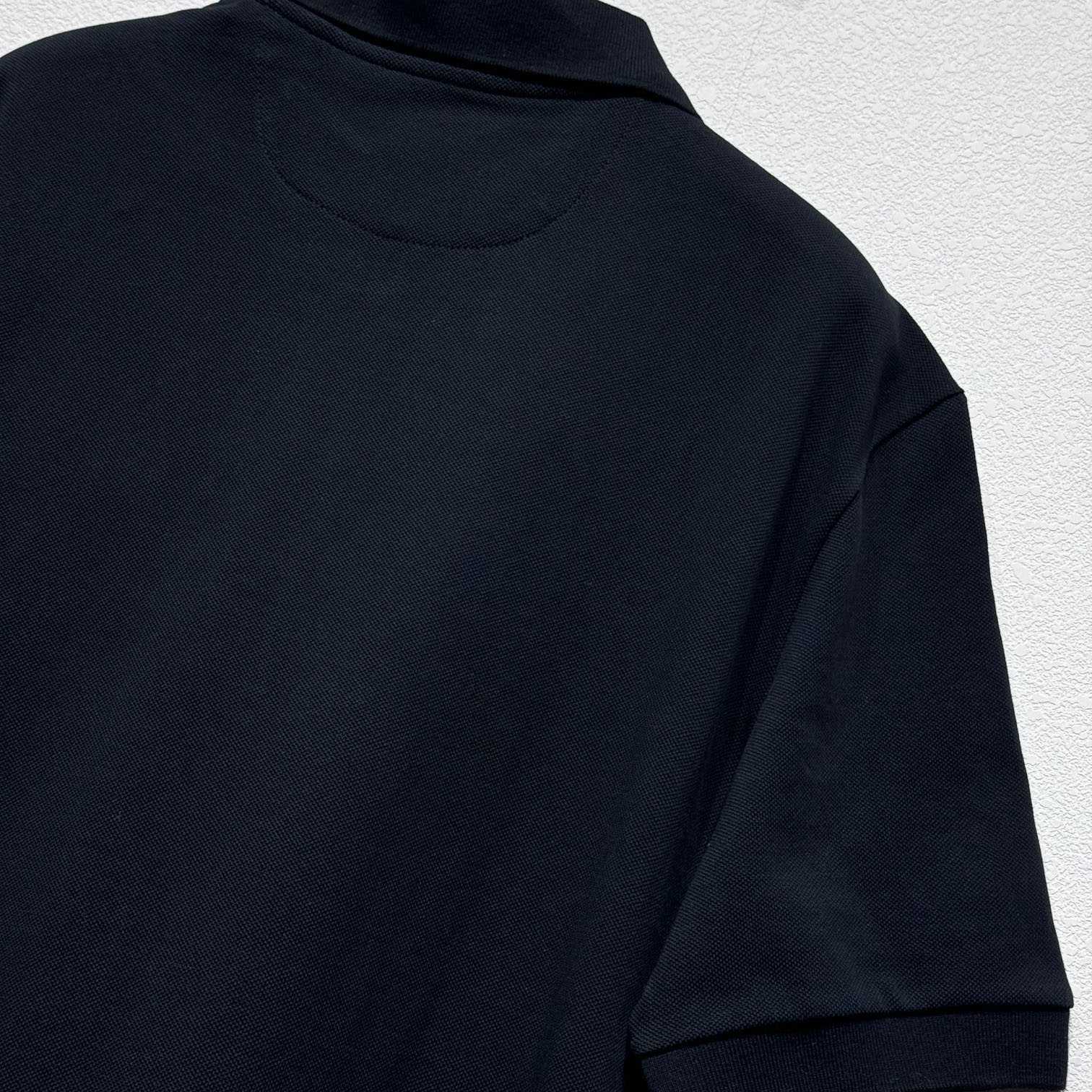 Fendi Black Cotton Polo Shirt - FashionPlug