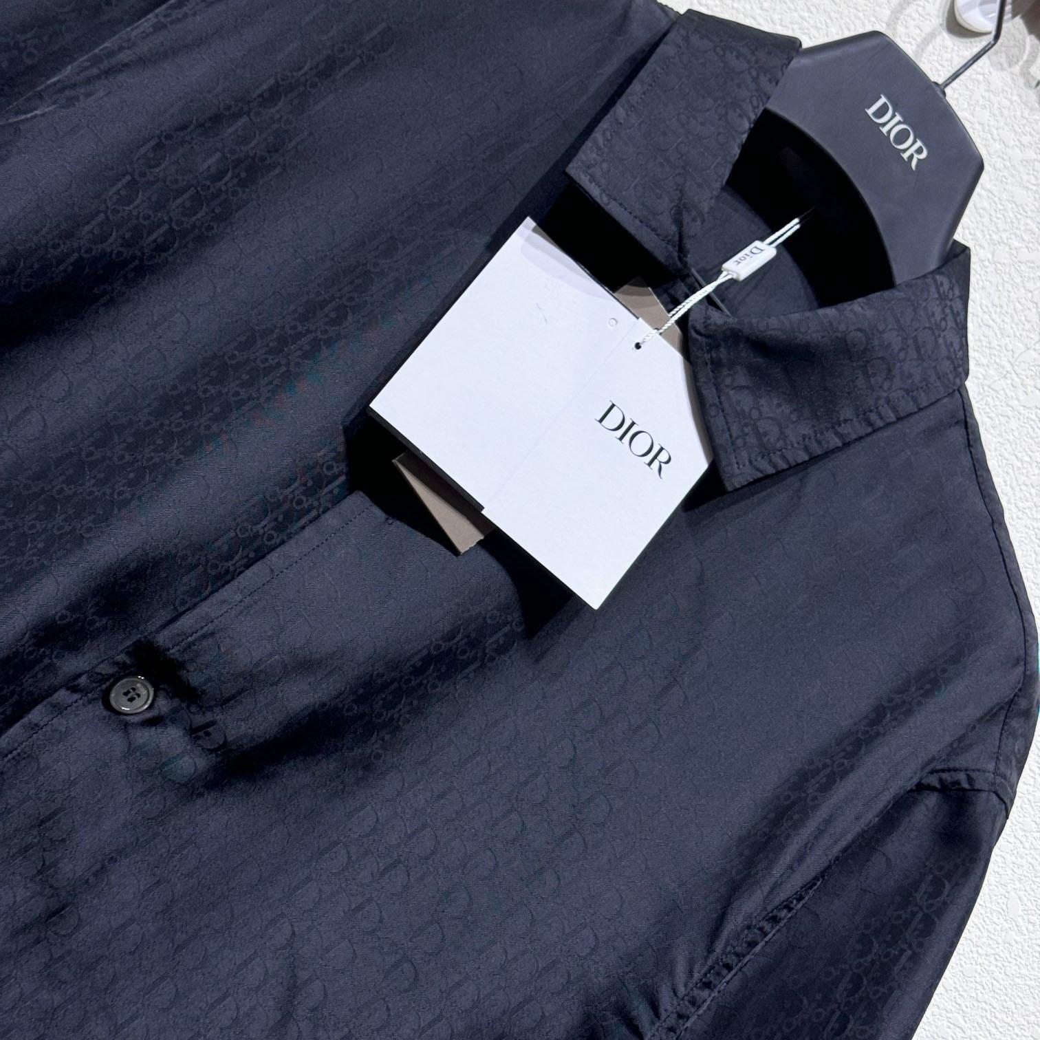 Dior Oblique Short-Sleeved Shirt  - FashionPlug