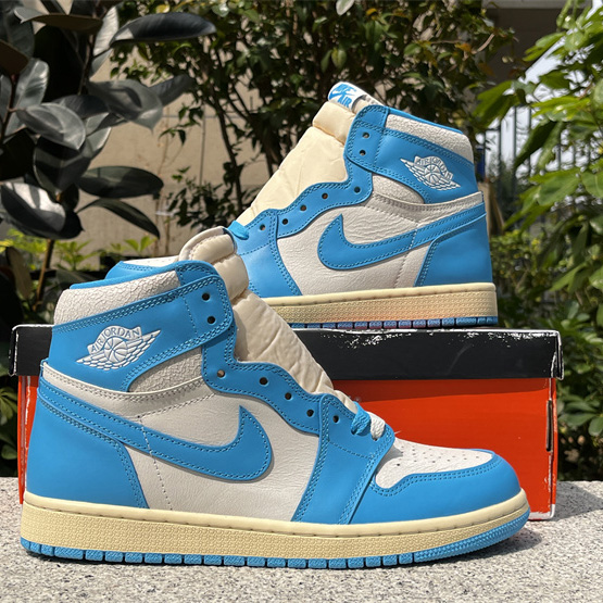 Air Jordan 1 Hi OG “UNC Reimagined” Sneaker   DZ5485-402 - FashionPlug