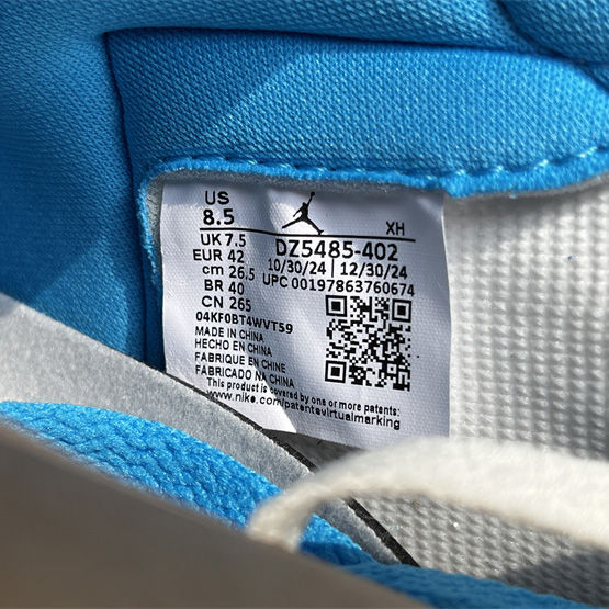 Air Jordan 1 Hi OG “UNC Reimagined” Sneaker   DZ5485-402 - FashionPlug