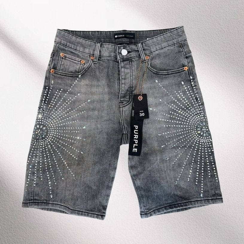 Purple-Brand Denim Shorts    6012 - FashionPlug