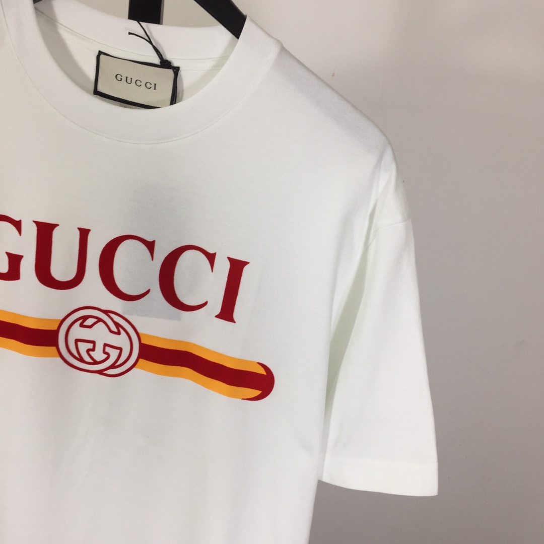 Gucci Printed Cotton Jersey T-shirt - FashionPlug