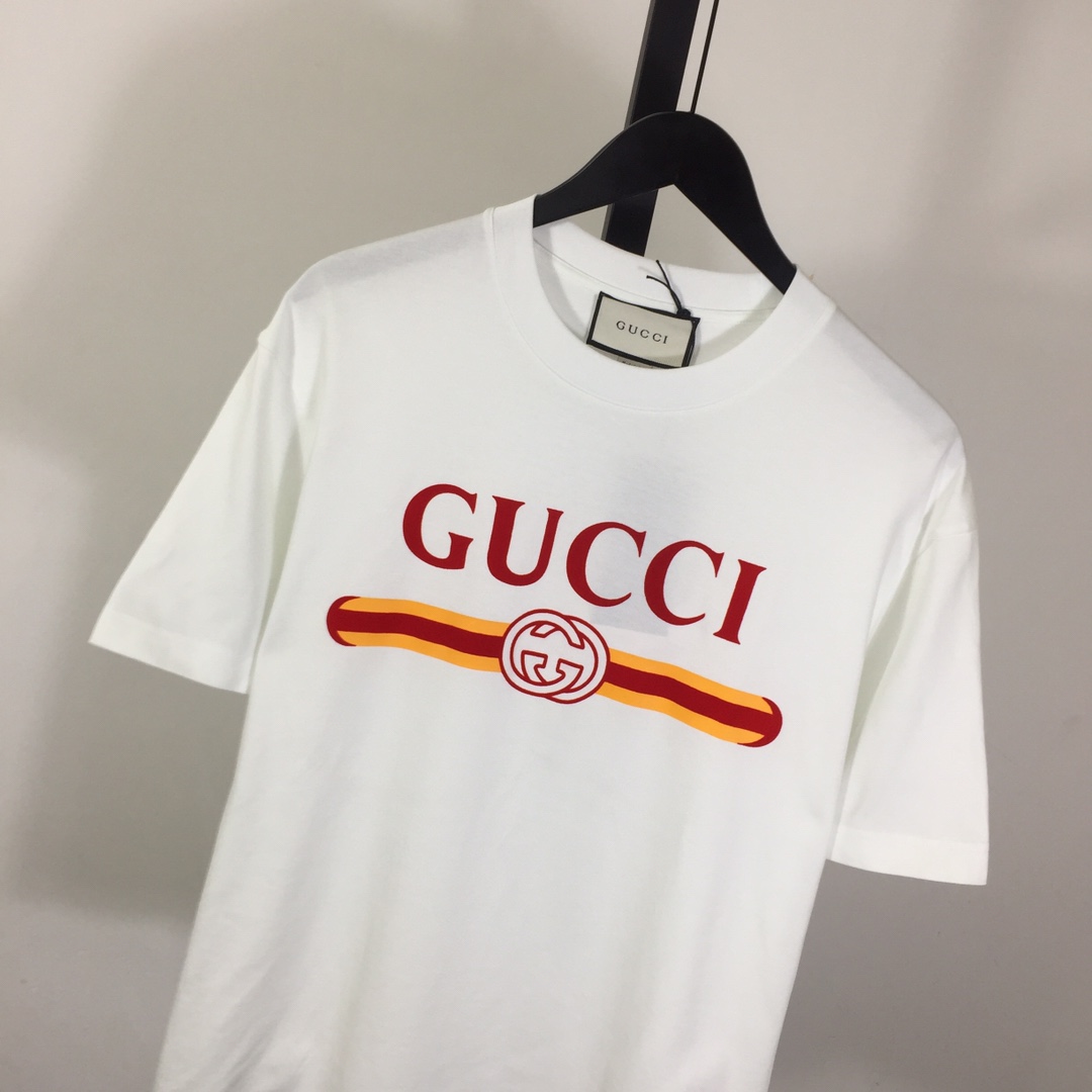 Gucci Printed Cotton Jersey T-shirt - FashionPlug