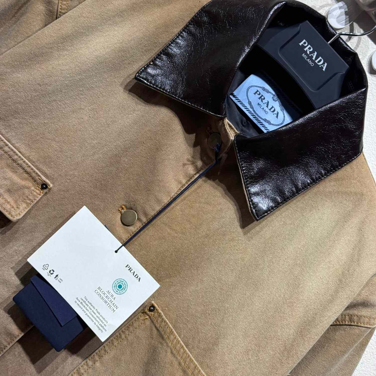 Prada Distressed Canvas Jacket - FashionPlug