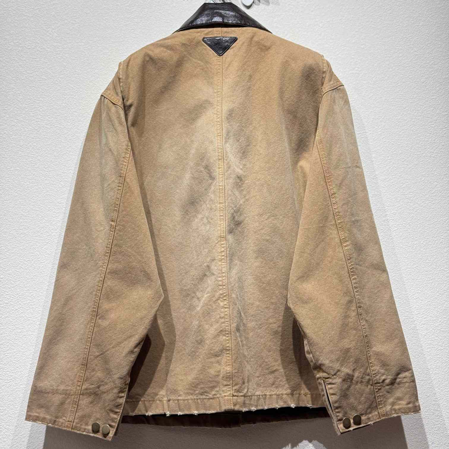 Prada Distressed Canvas Jacket - FashionPlug