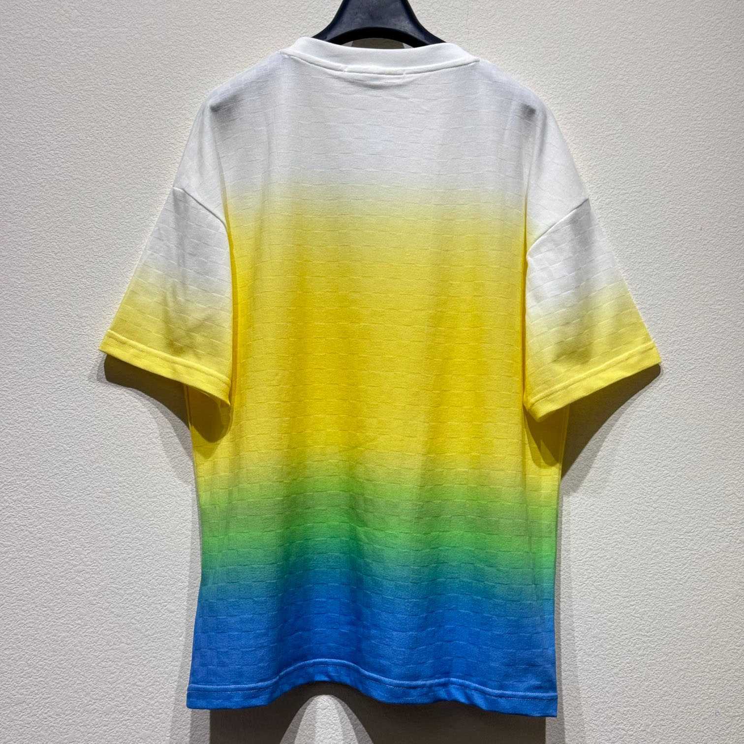 Louis Vuitton Damier Gradient Jacquard Cotton T-Shirt   - FashionPlug