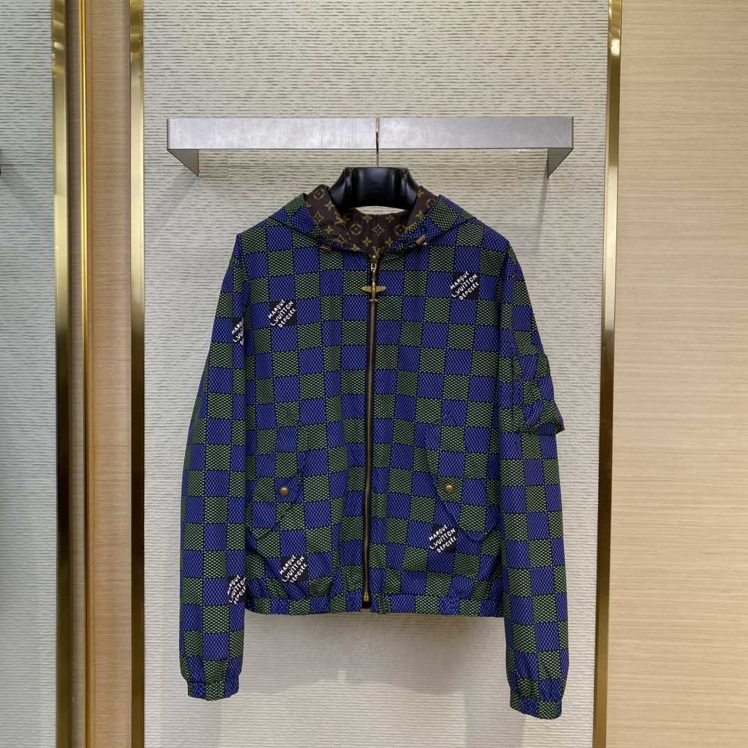 Louis Vuitton Damier Reversible Windbreaker   1AHBIS - FashionPlug