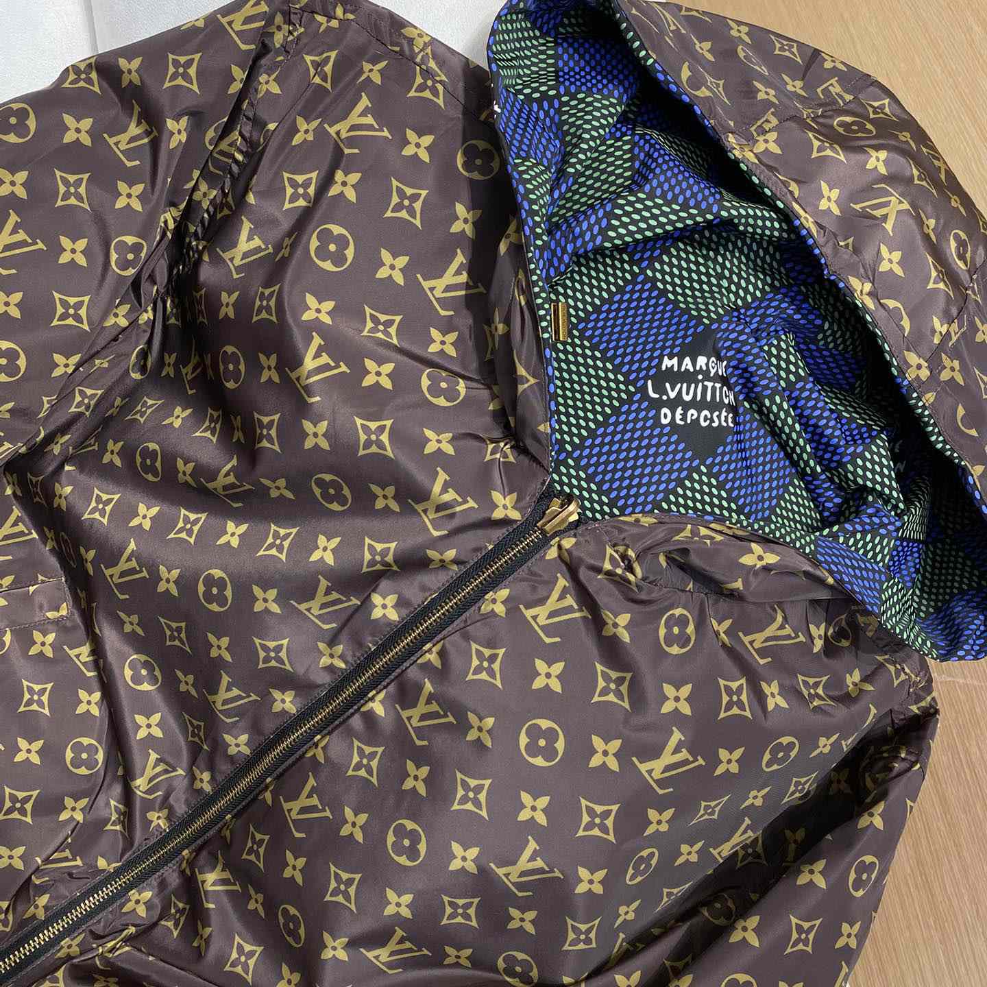 Louis Vuitton Damier Reversible Windbreaker   1AHBIS - FashionPlug