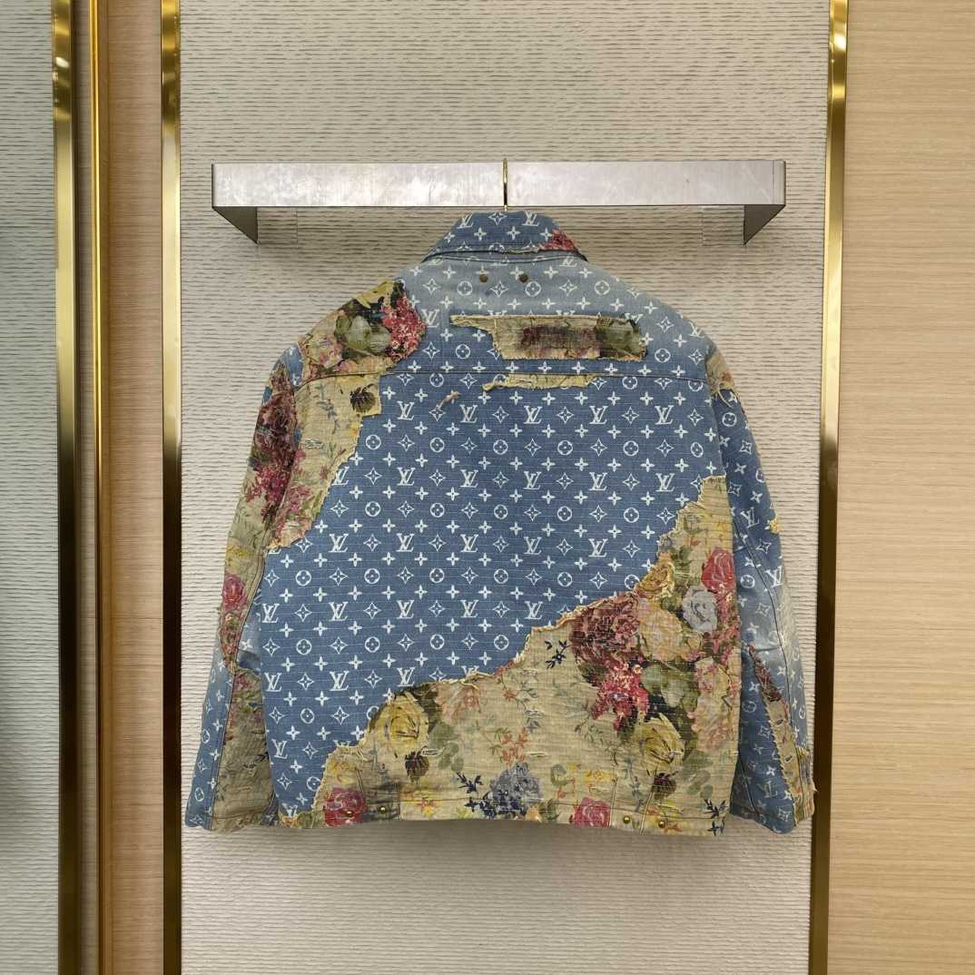 Louis Vuitton Destroyed Workwear Denim Jacket  1AAGQG - FashionPlug