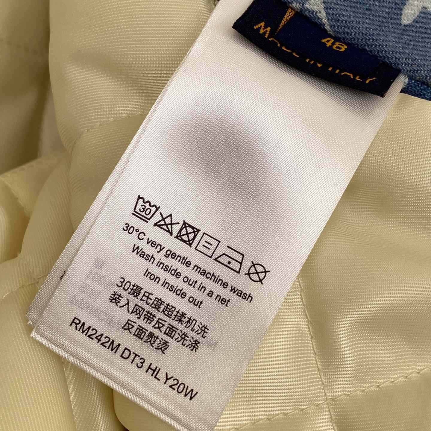Louis Vuitton Destroyed Workwear Denim Jacket  1AAGQG - FashionPlug