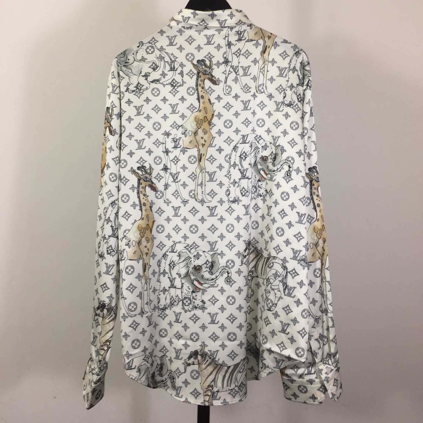 Louis Vuitton x Chapman Brothers Animals Silk Shirt - FashionPlug