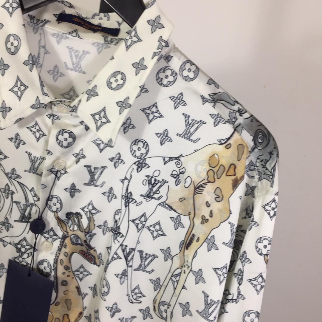 Louis Vuitton x Chapman Brothers Animals Silk Shirt - FashionPlug