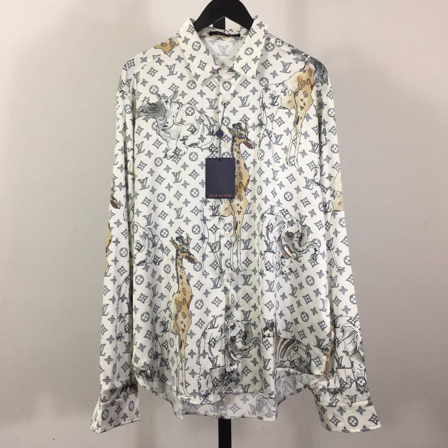 Louis Vuitton x Chapman Brothers Animals Silk Shirt - FashionPlug