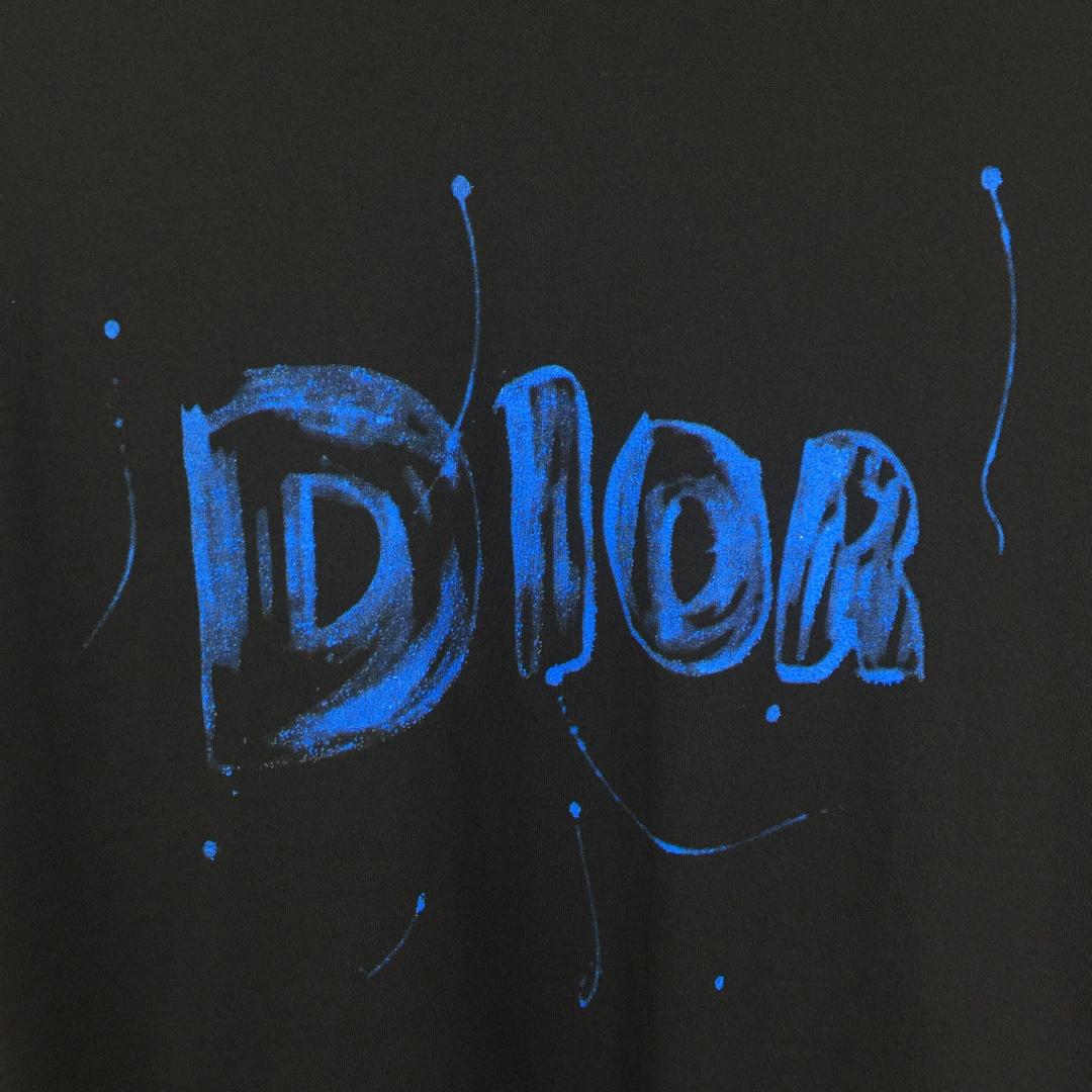 Dior Logo Cotton T-Shirt  - FashionPlug