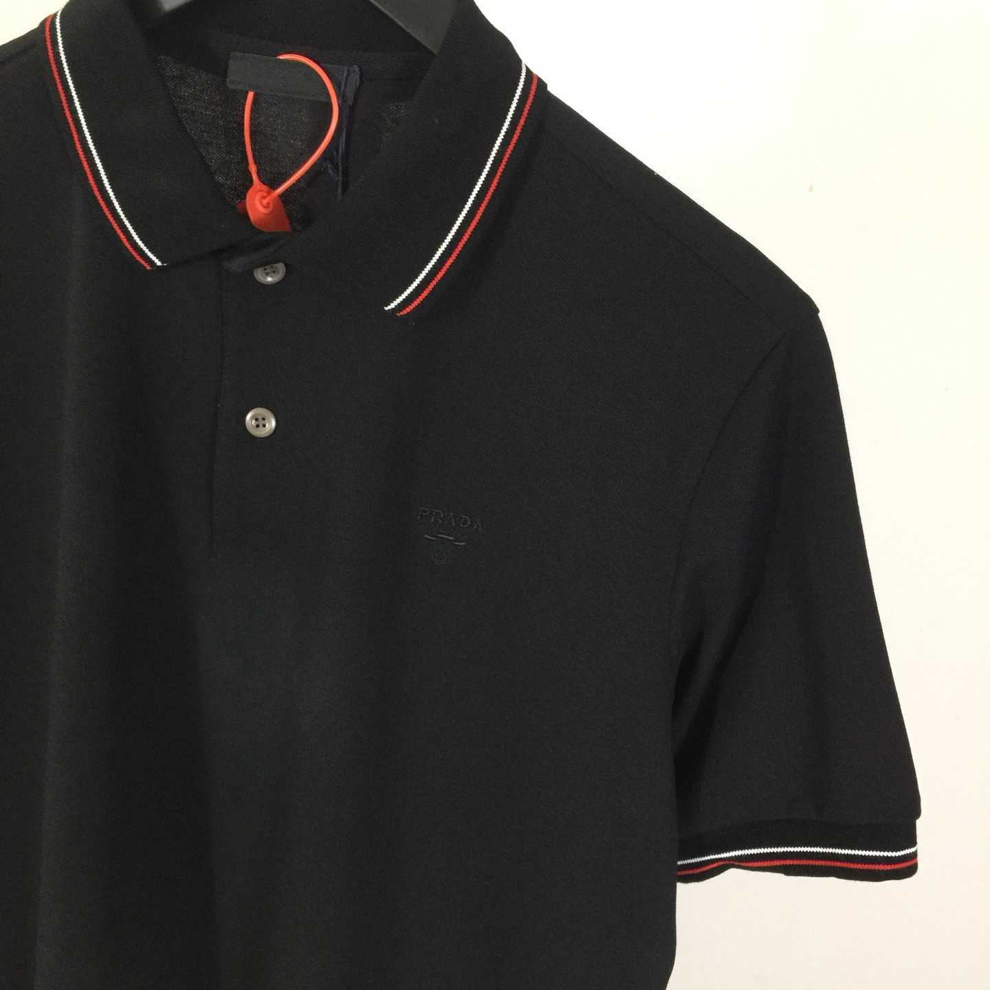 Prada Short-sleeved Piqué Polo Shirt - FashionPlug