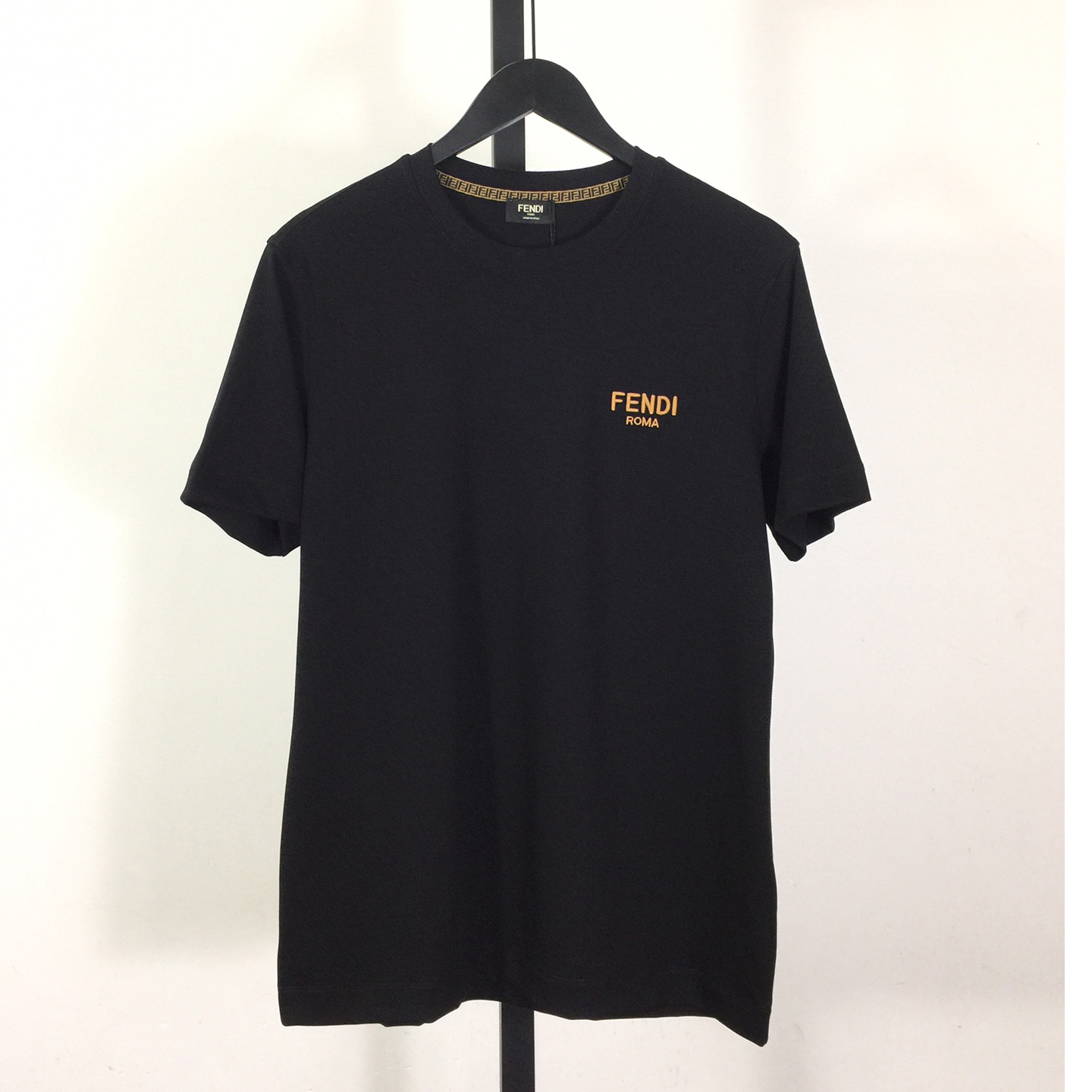 Fendi Cotton Jersey T-shirt With Embroidery - FashionPlug