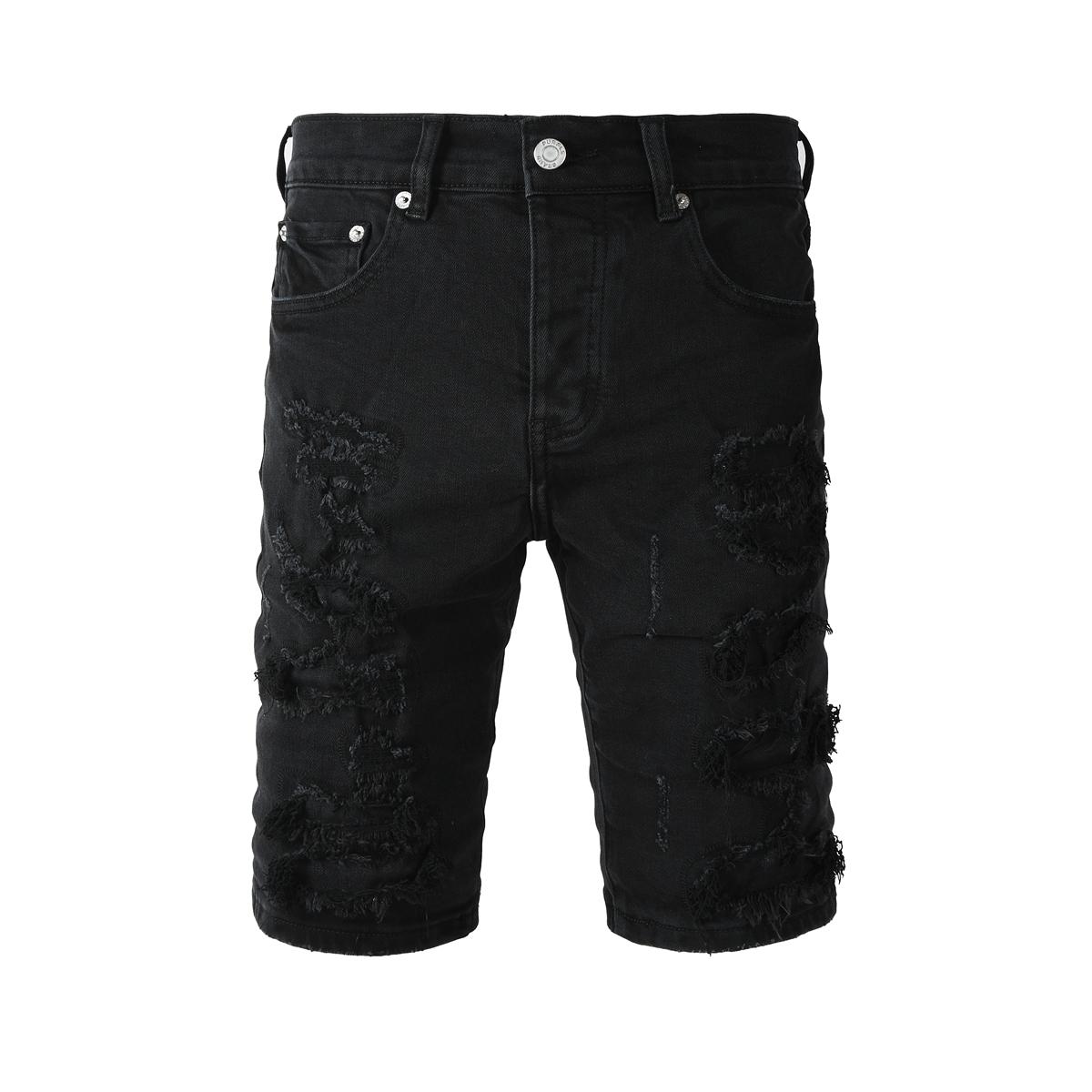 Purple-Brand Denim Shorts    5108 - FashionPlug
