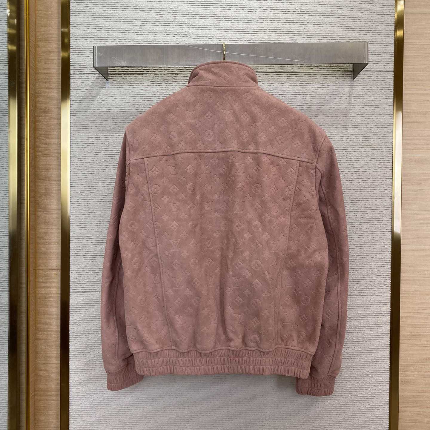 Louis Vuitton Monogram Debossed Leather Tracksuit Jacket   1AHBU4 - FashionPlug