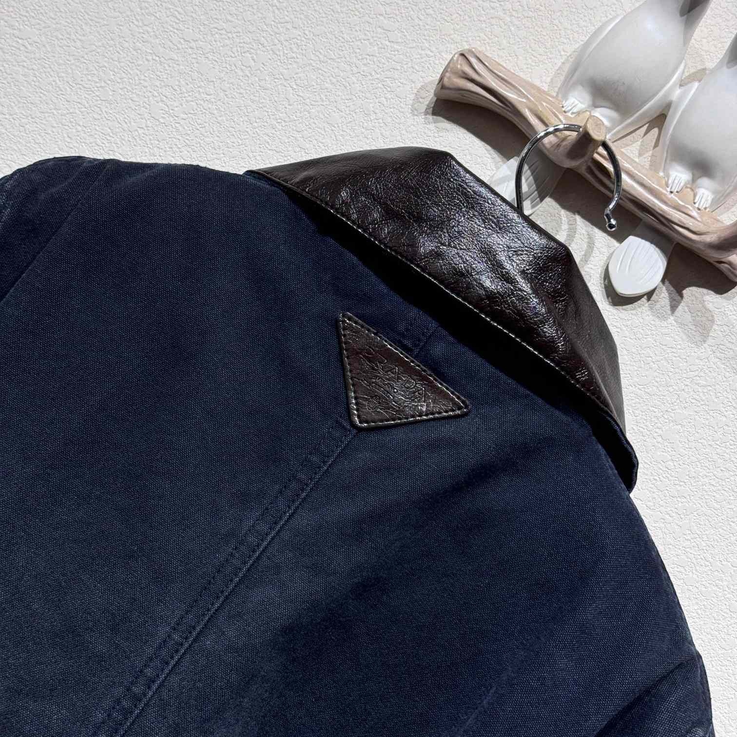Prada Distressed Canvas Jacket - FashionPlug