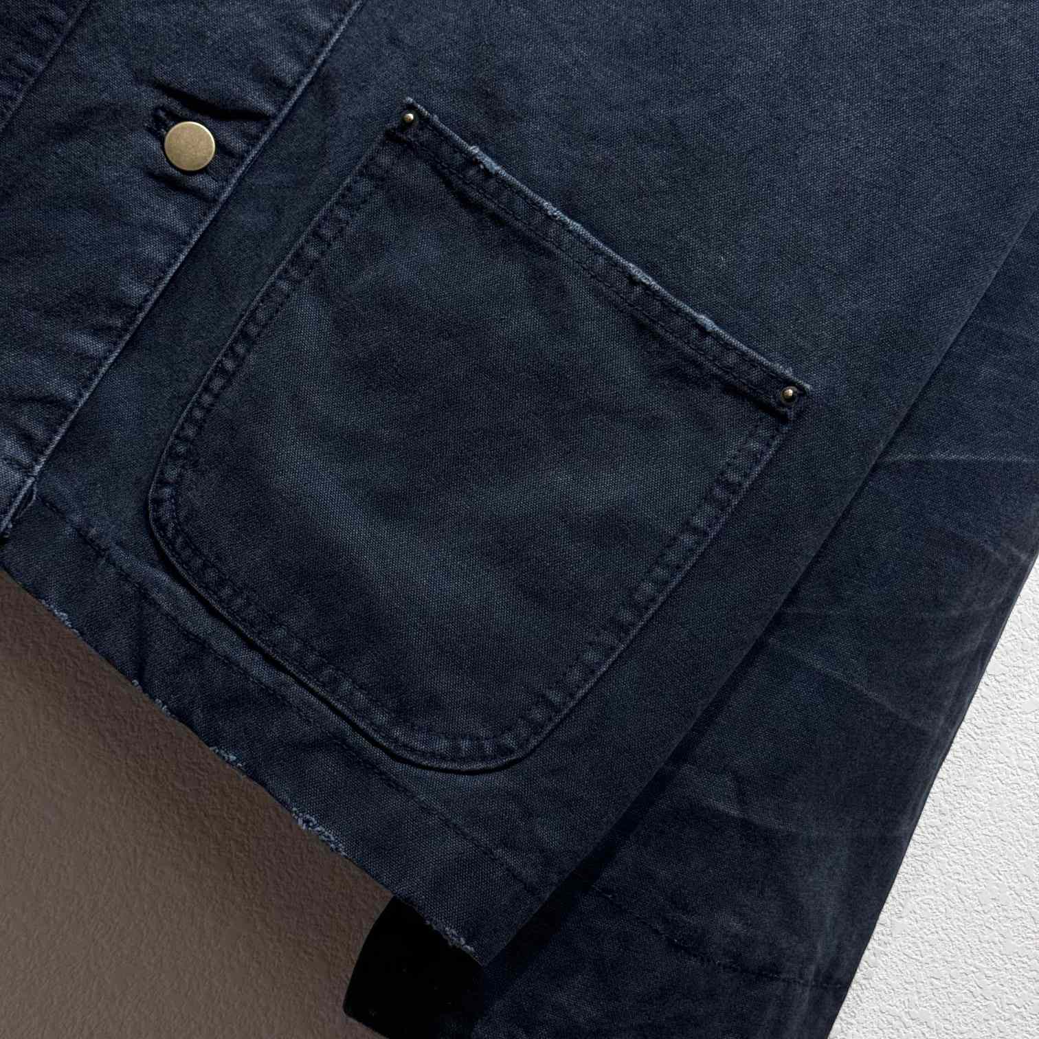 Prada Distressed Canvas Jacket - FashionPlug